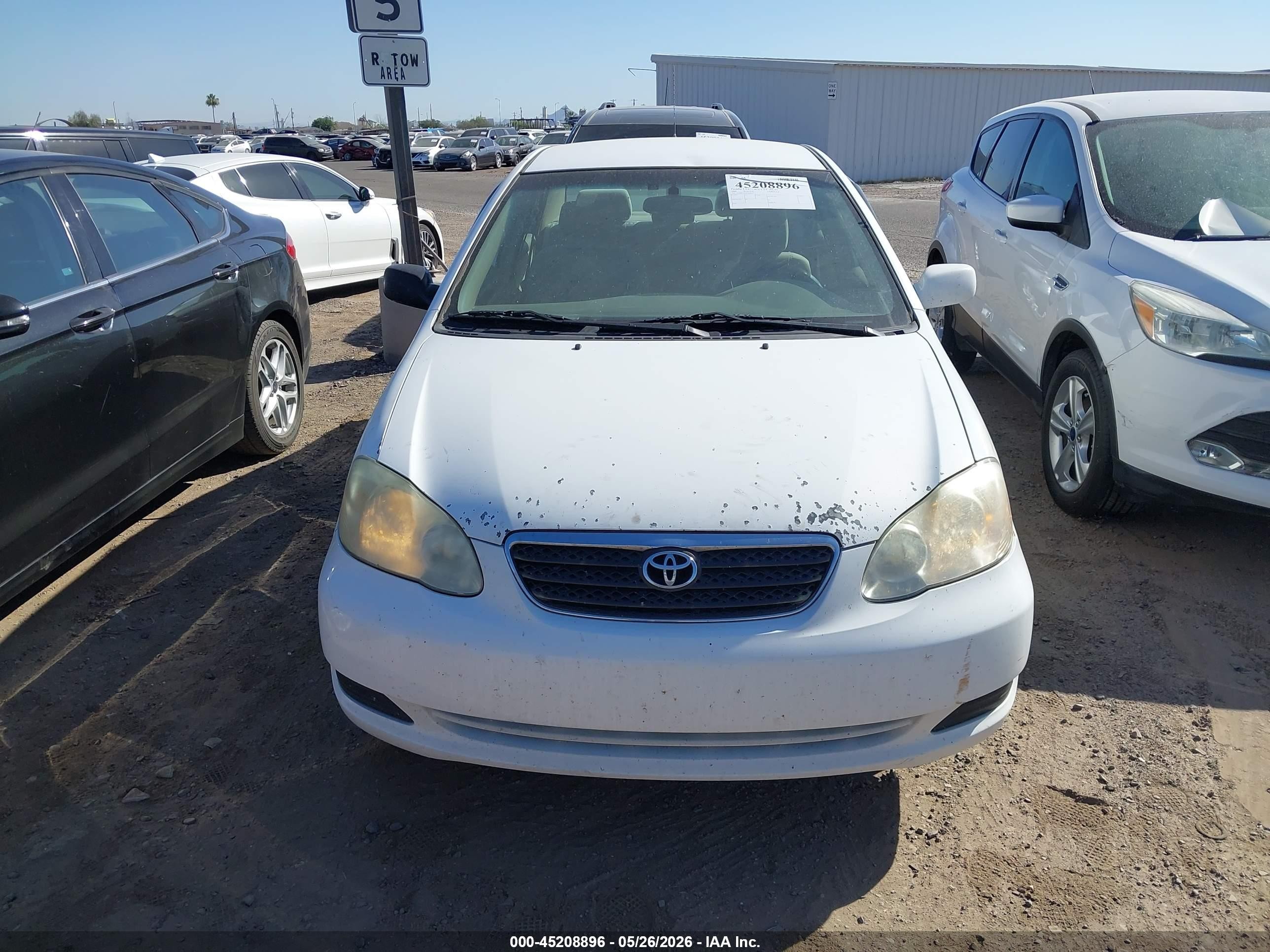 2008 Toyota Corolla Le Белый vin: 2T1BR32E18C868020