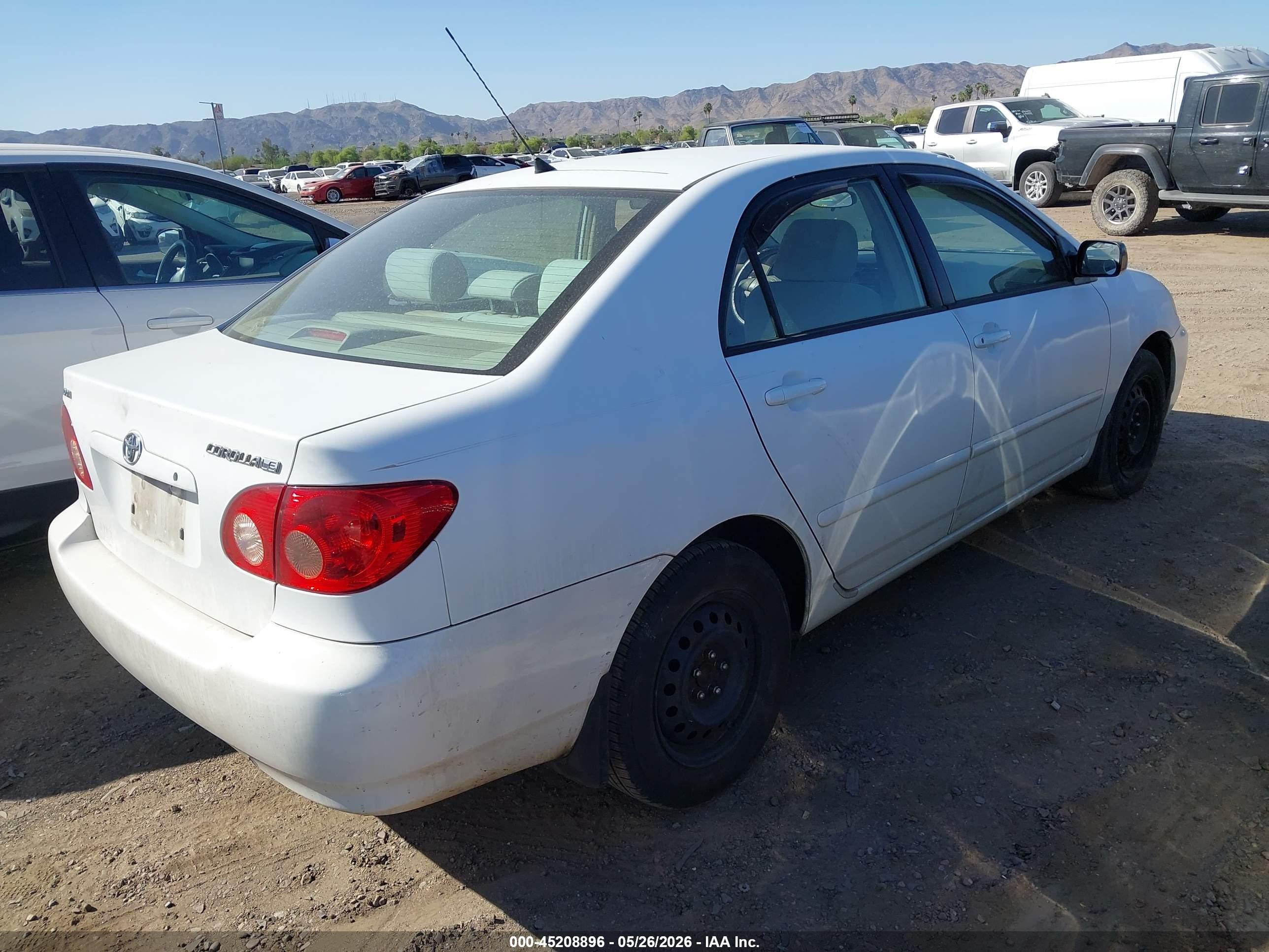 2008 Toyota Corolla Le Белый vin: 2T1BR32E18C868020