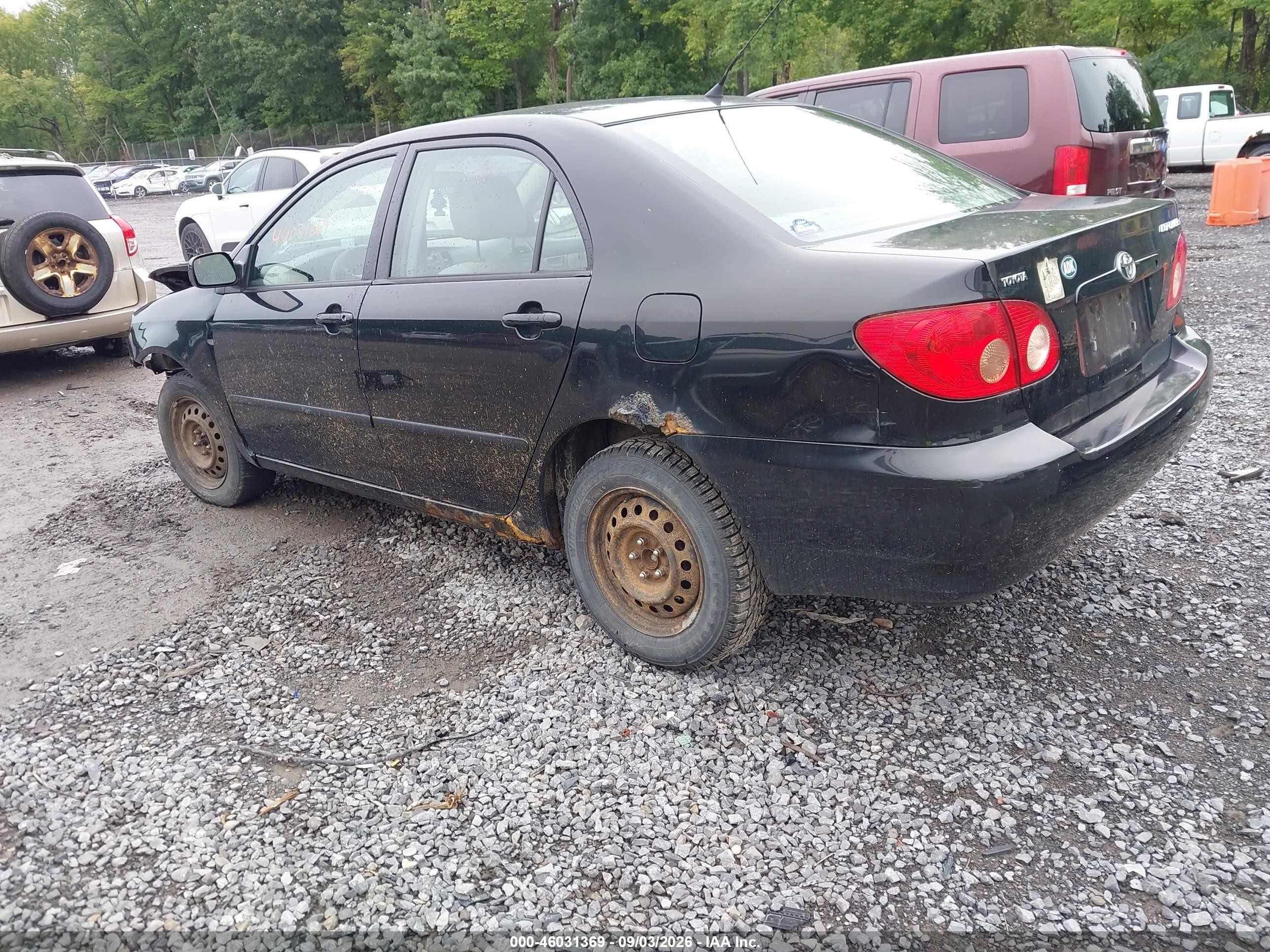 2008 Toyota Corolla Le Black vin: 2T1BR32E18C869040