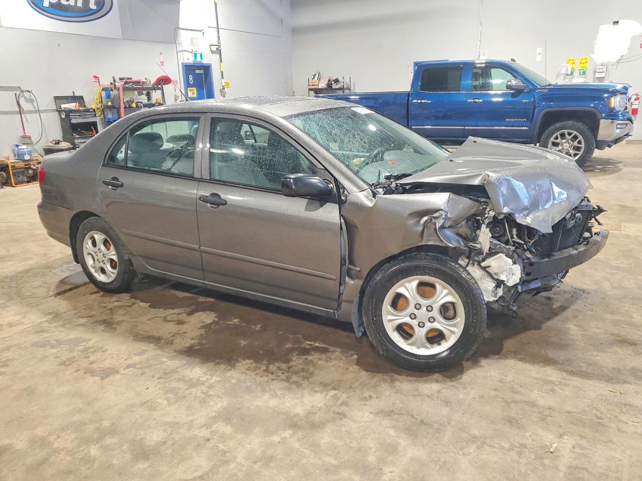 2008 Toyota Corolla Ce Gray vin: 2T1BR32E18C878577