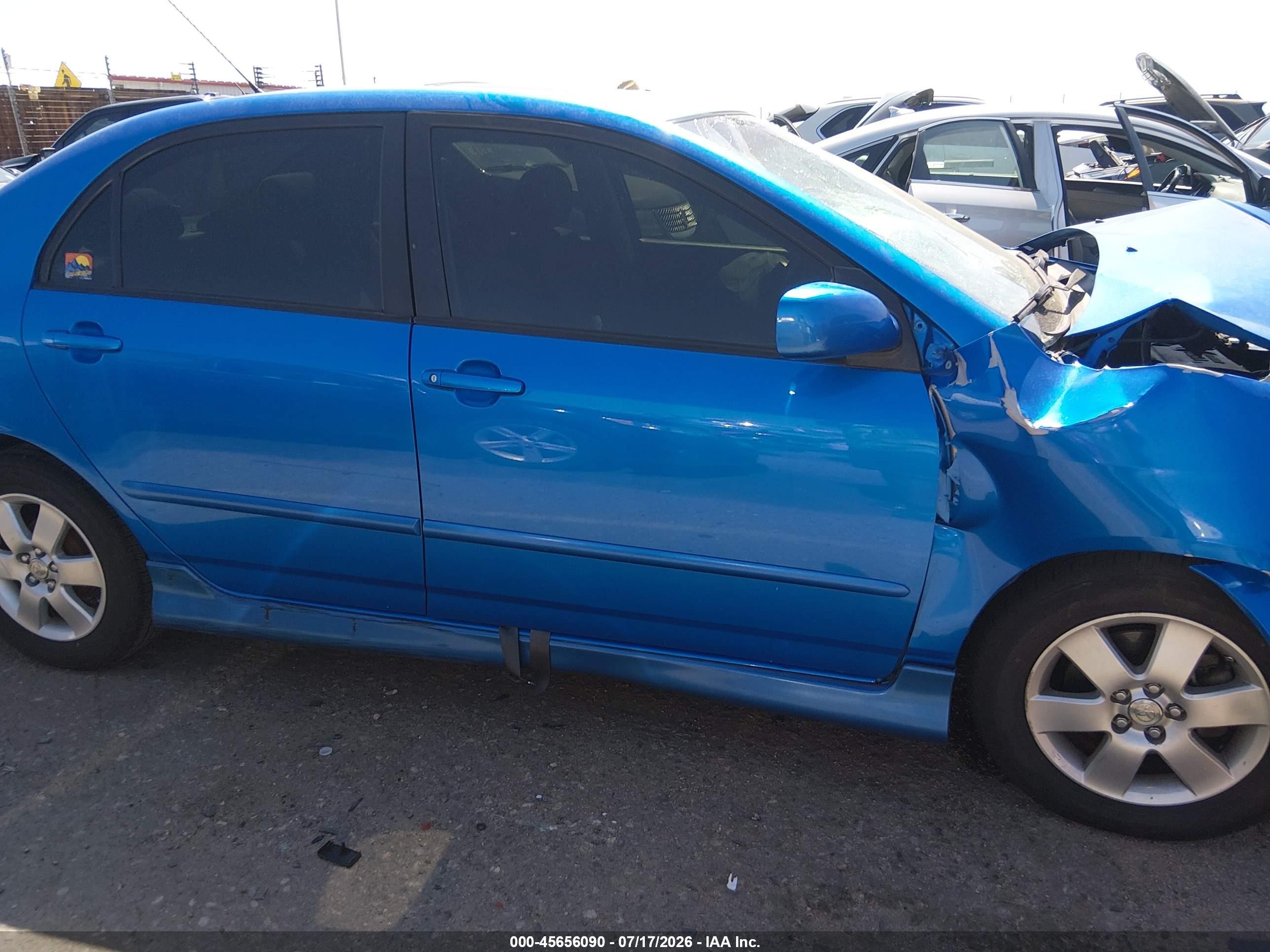 2008 Toyota Corolla S Синий vin: 2T1BR32E18C900366