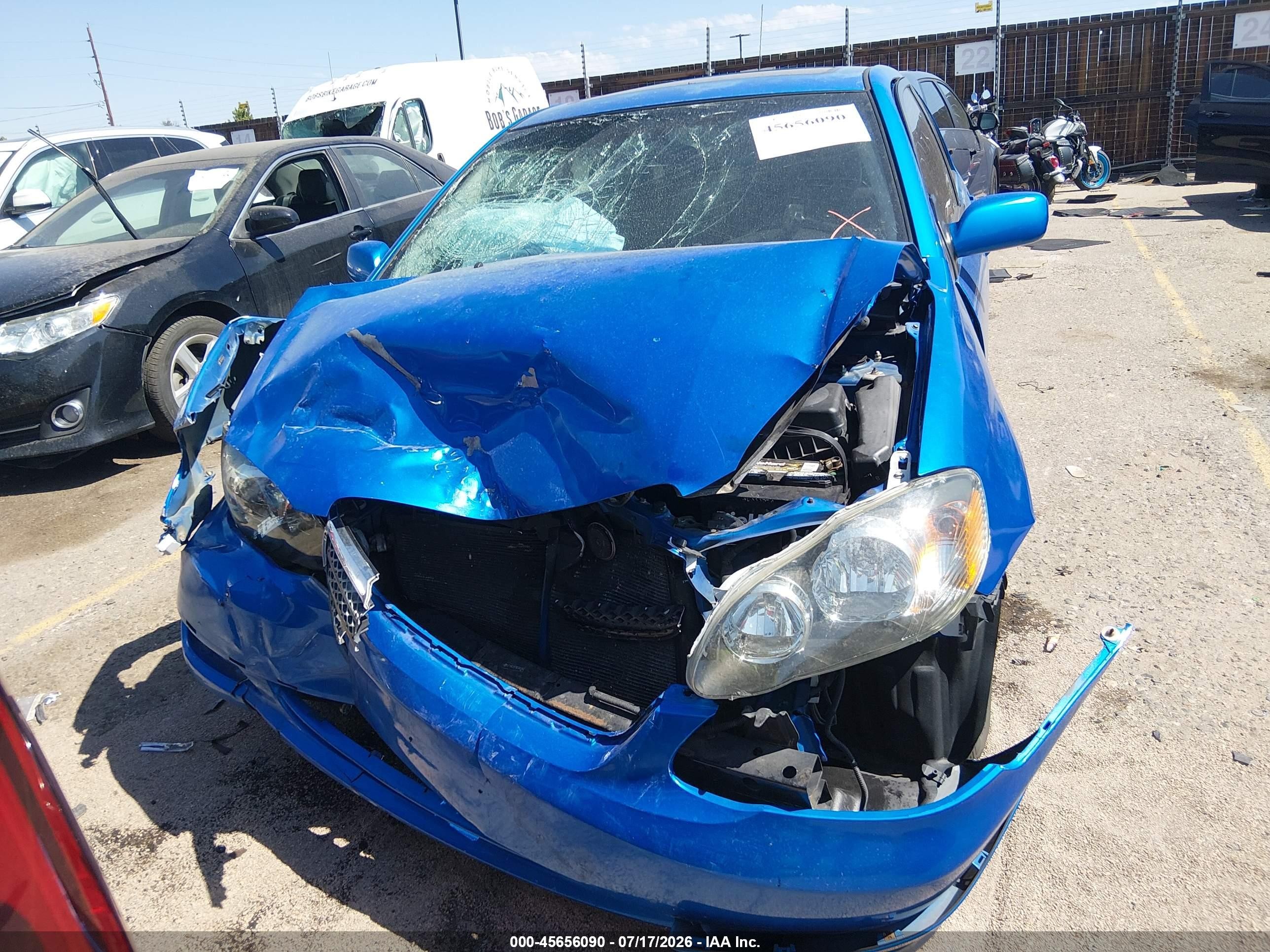 2008 Toyota Corolla S Синий vin: 2T1BR32E18C900366