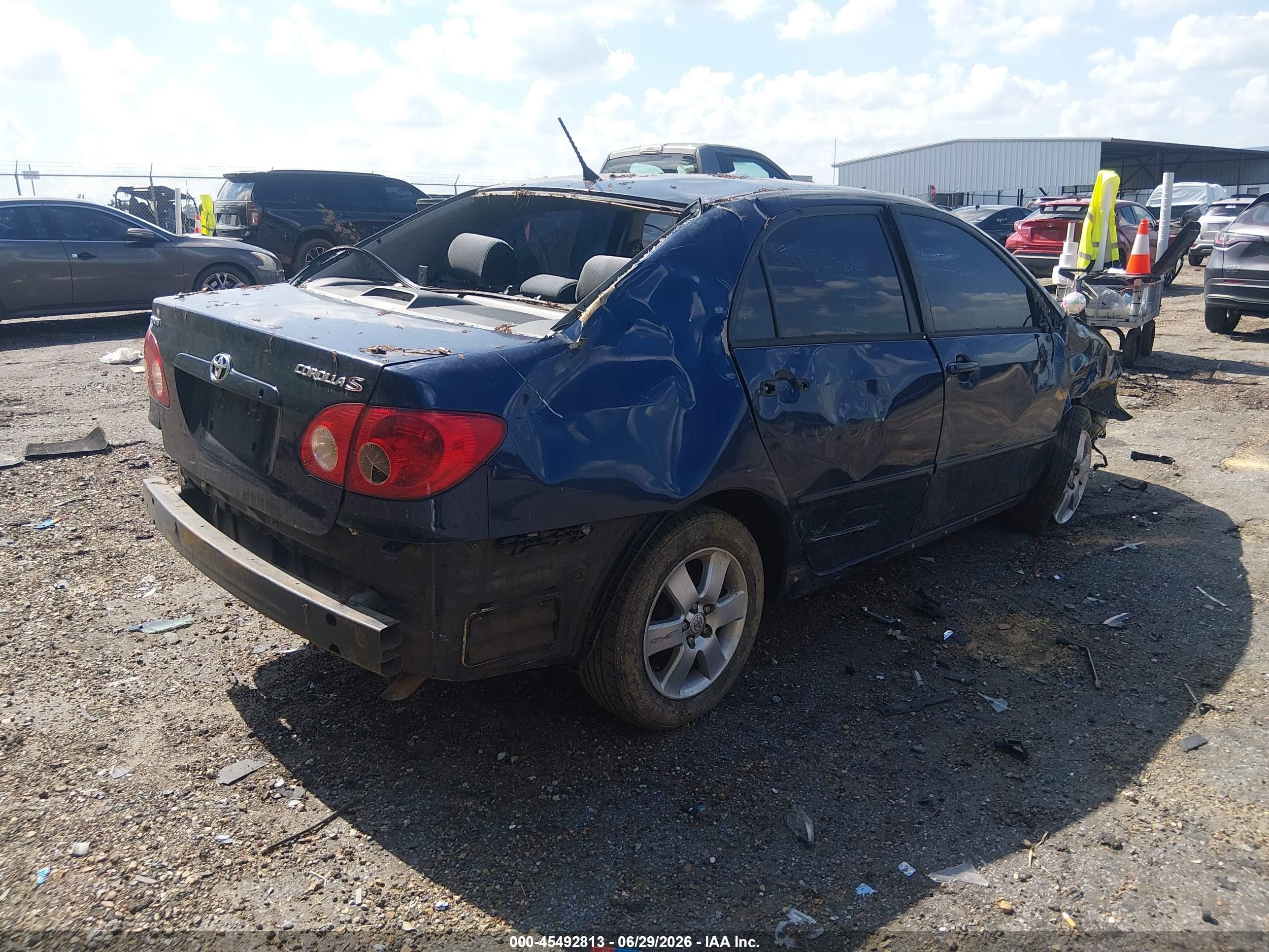 2008 Toyota Corolla S Blue vin: 2T1BR32E18C909097