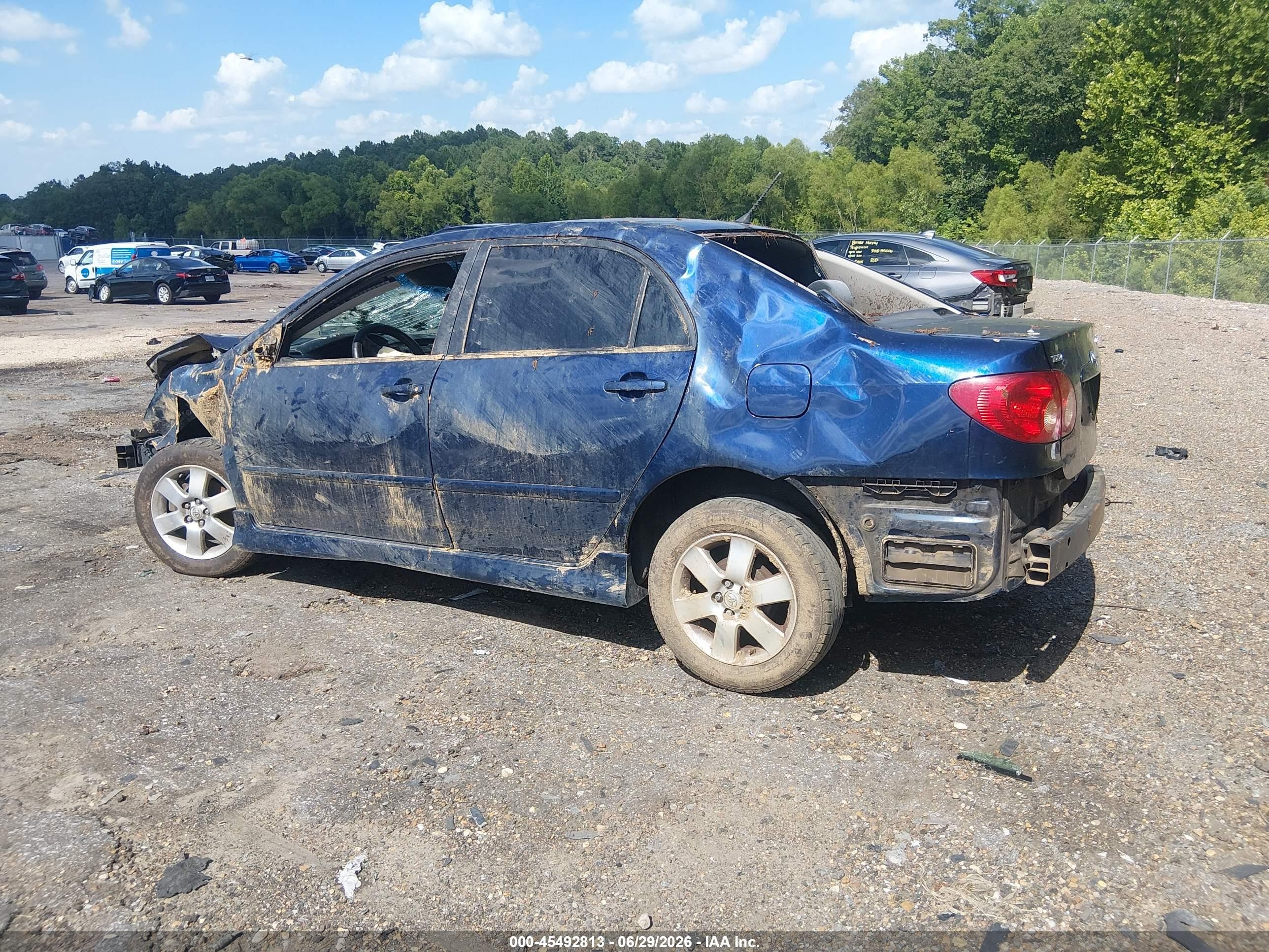 2008 Toyota Corolla S Blue vin: 2T1BR32E18C909097