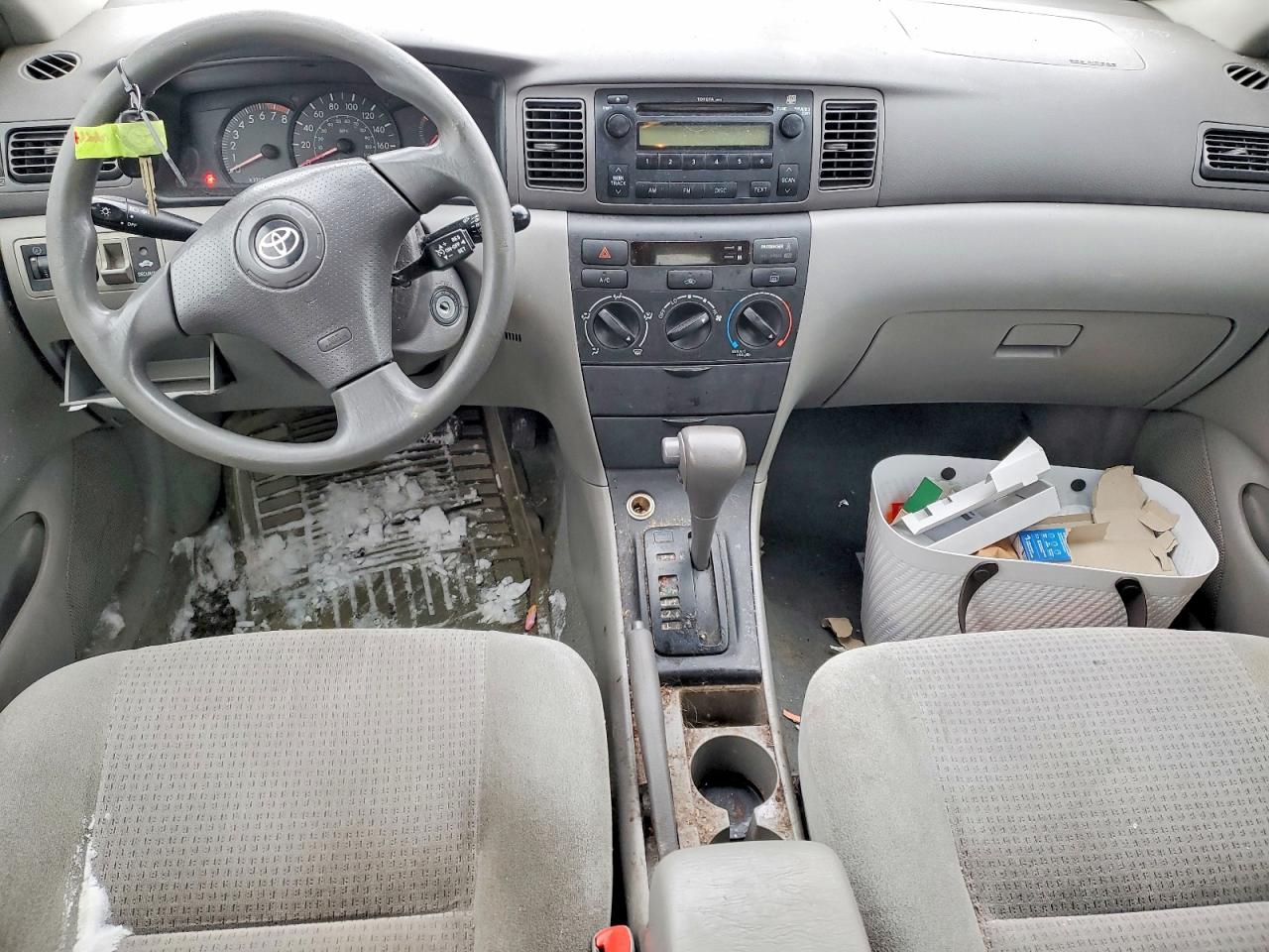 2008 Toyota Corolla Ce Black vin: 2T1BR32E18C924604