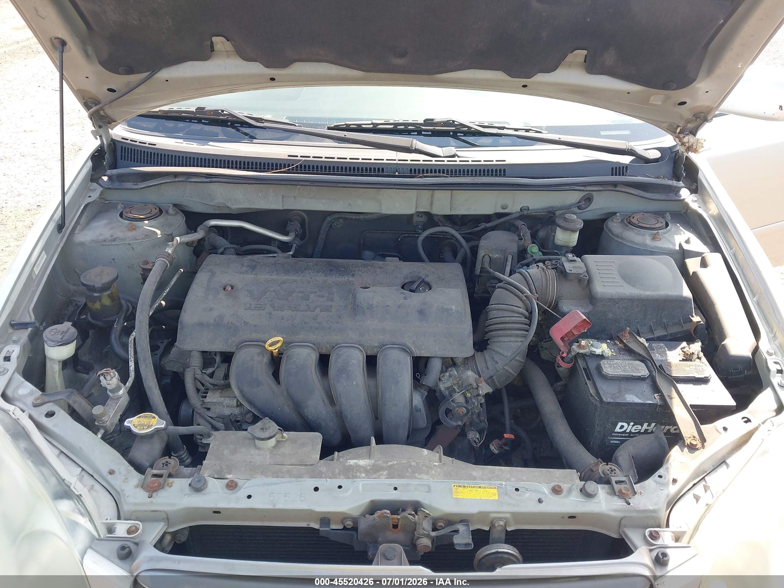 2003 Toyota Corolla S Серебряный vin: 2T1BR32E23C014226