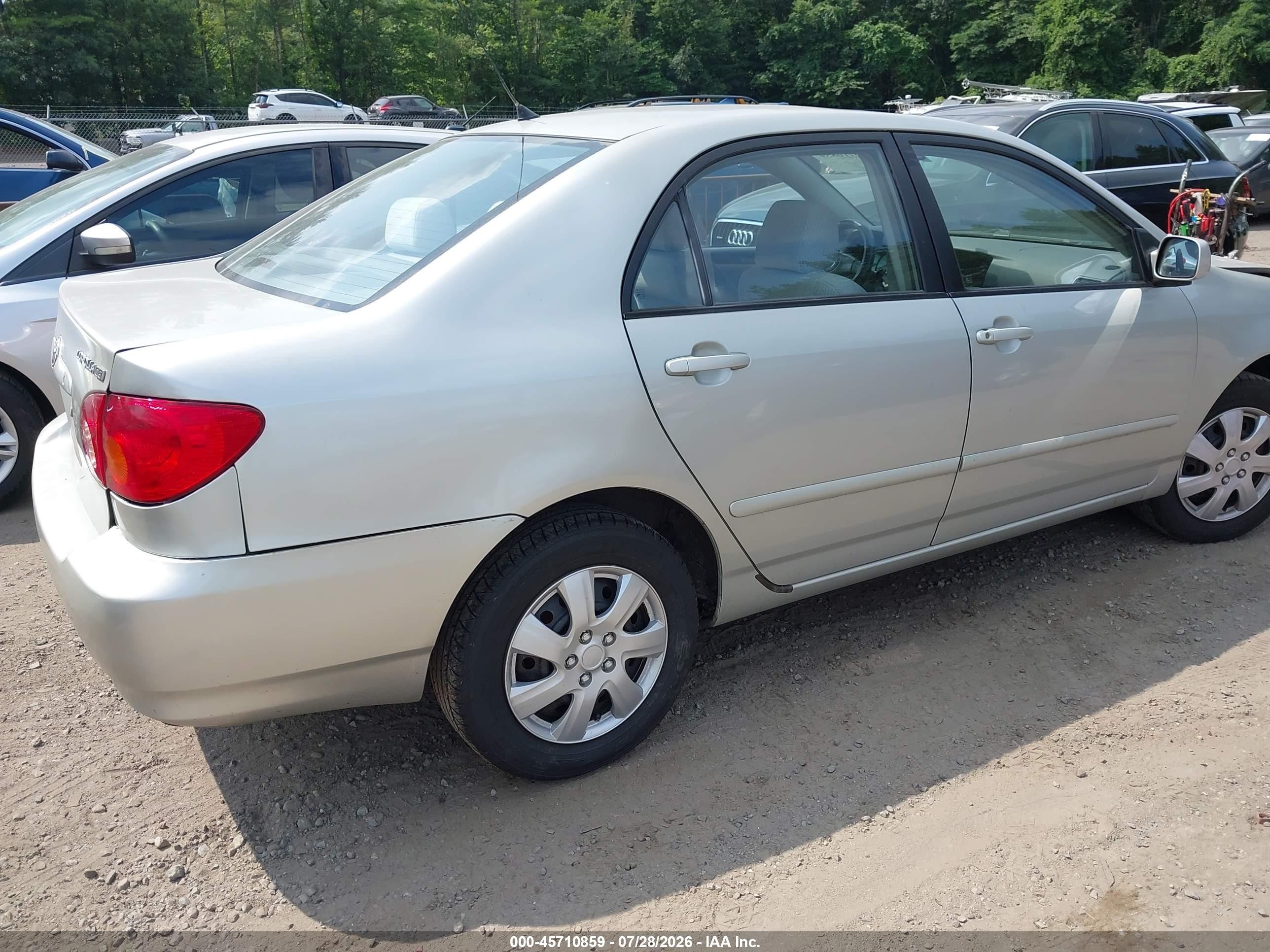 2003 Toyota Corolla Le Silver vin: 2T1BR32E23C019328