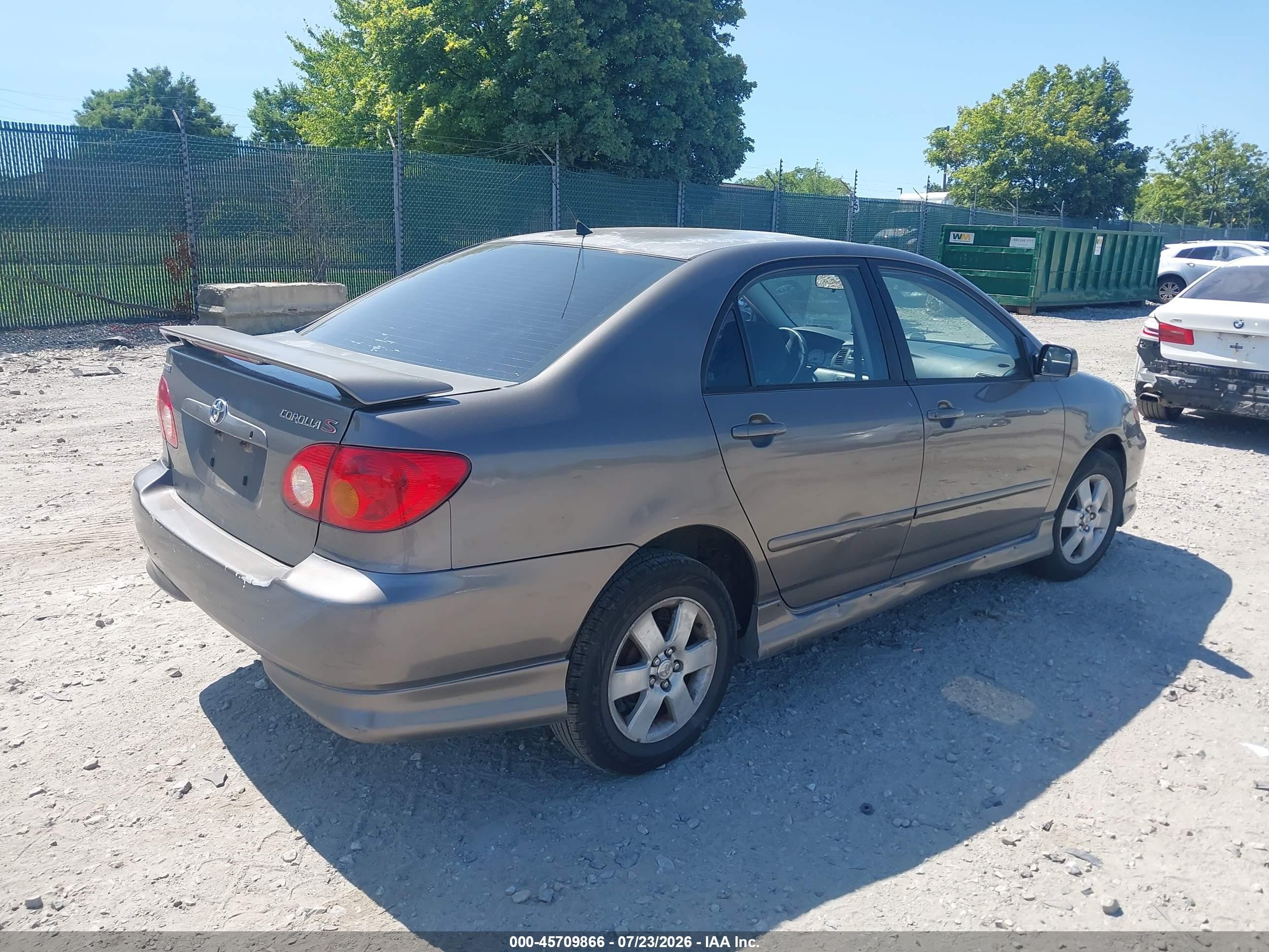 2003 Toyota Corolla S Gray vin: 2T1BR32E23C079996