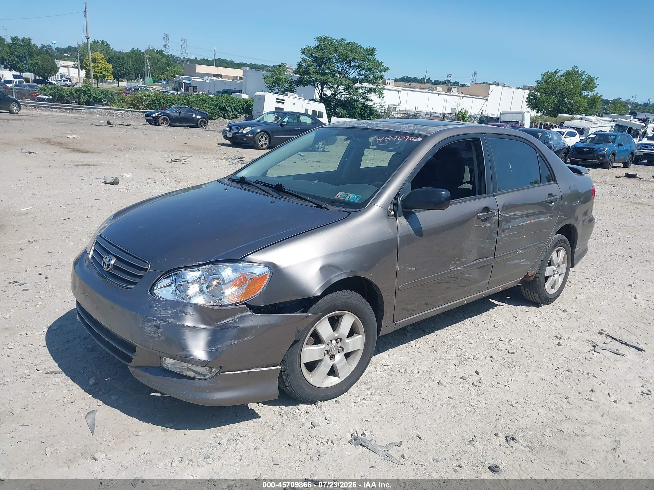 2003 Toyota Corolla S Gray vin: 2T1BR32E23C079996
