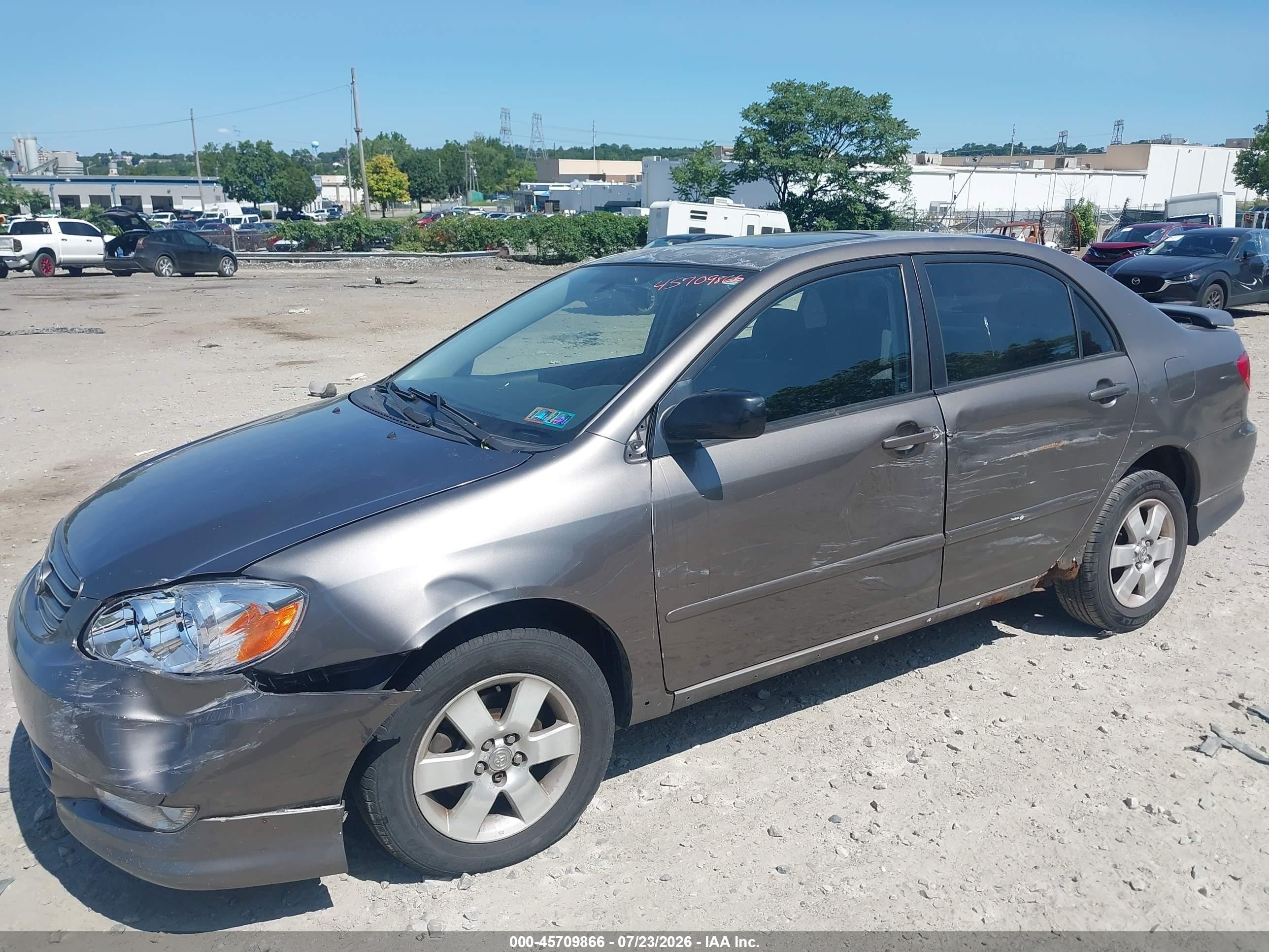 2003 Toyota Corolla S Gray vin: 2T1BR32E23C079996