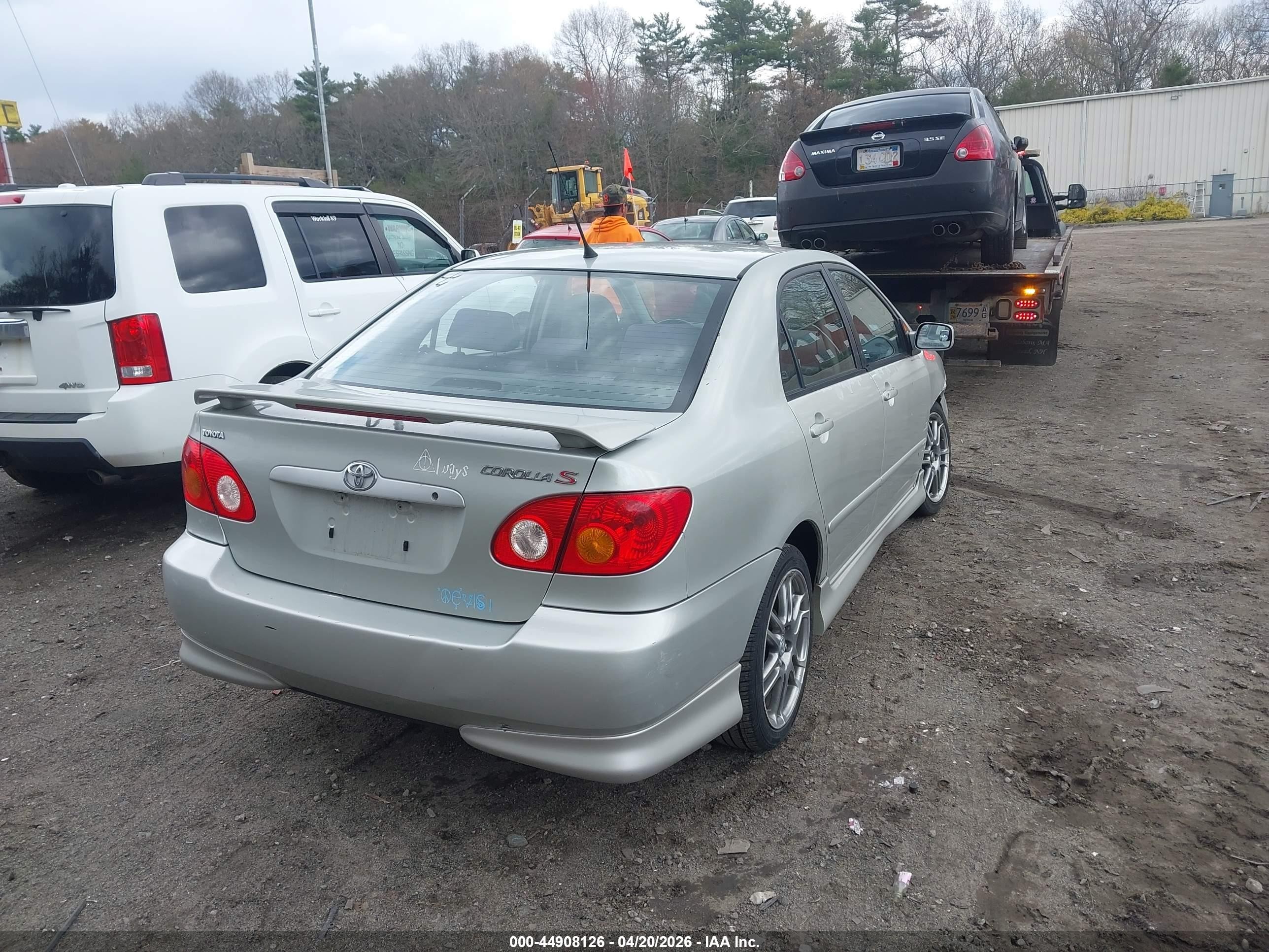 2003 Toyota Corolla S Silver vin: 2T1BR32E23C119784