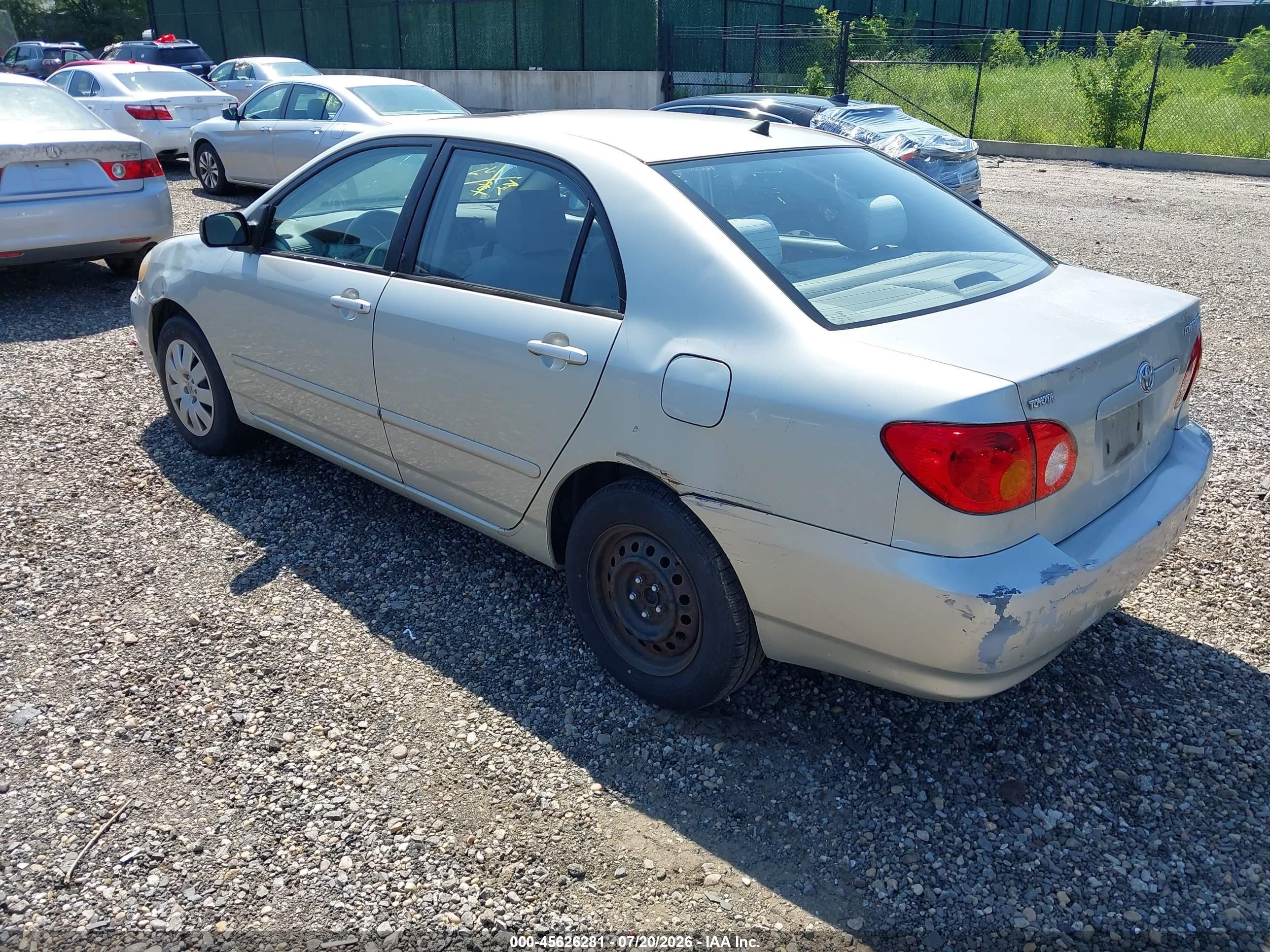 2003 Toyota Corolla Ce/le/s Silver vin: 2T1BR32E23C130719
