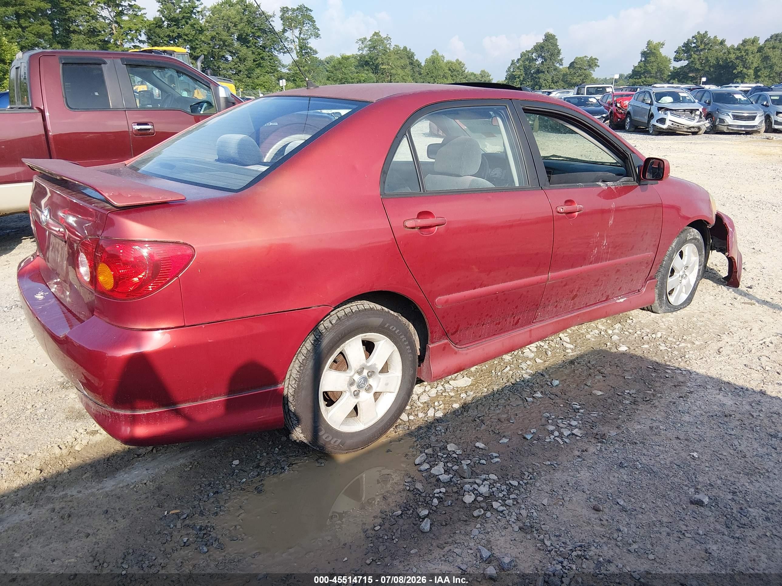 2003 Toyota Corolla S Red vin: 2T1BR32E23C162148