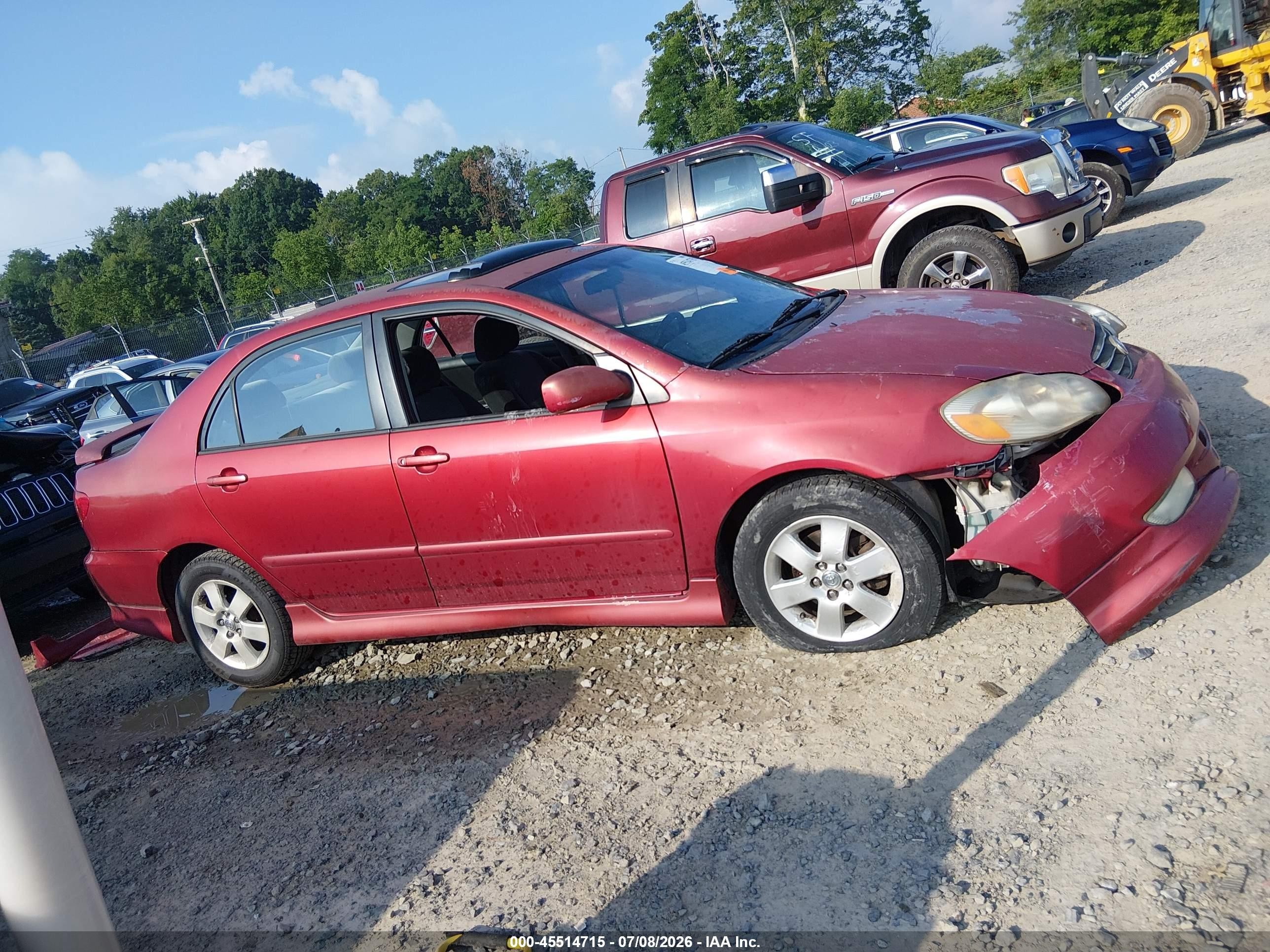 2003 Toyota Corolla S Red vin: 2T1BR32E23C162148