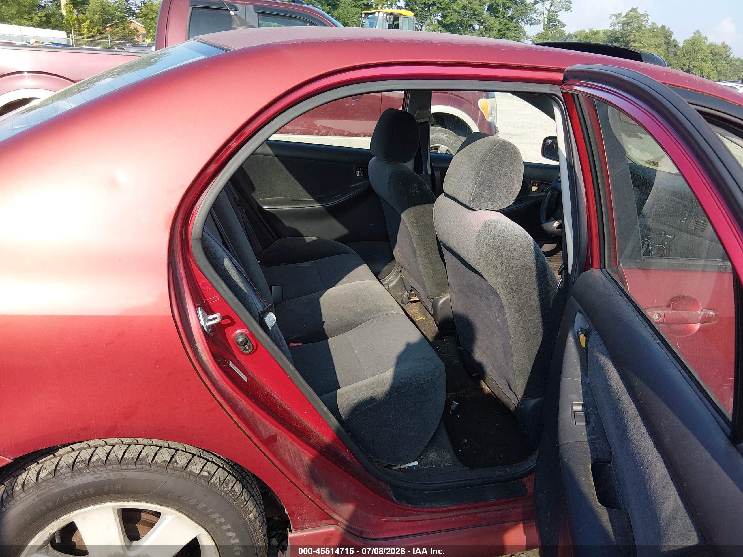 2003 Toyota Corolla S Red vin: 2T1BR32E23C162148