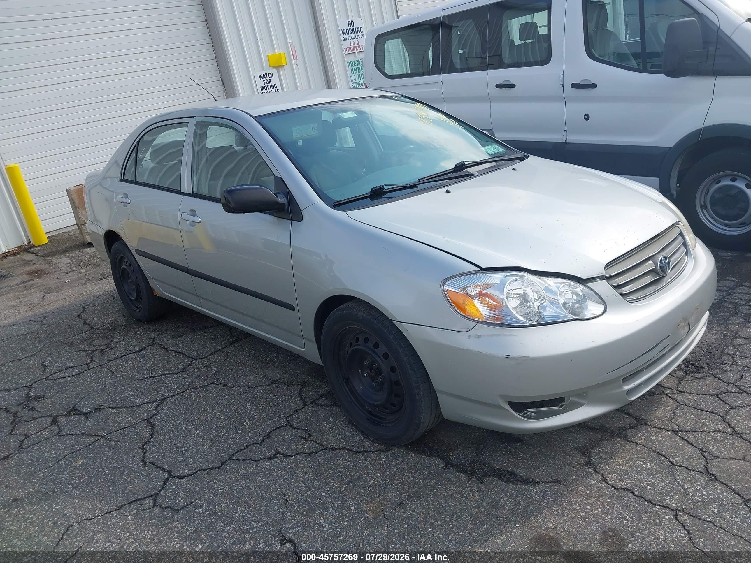 2004 Toyota Corolla Ce Gray vin: 2T1BR32E24C262736