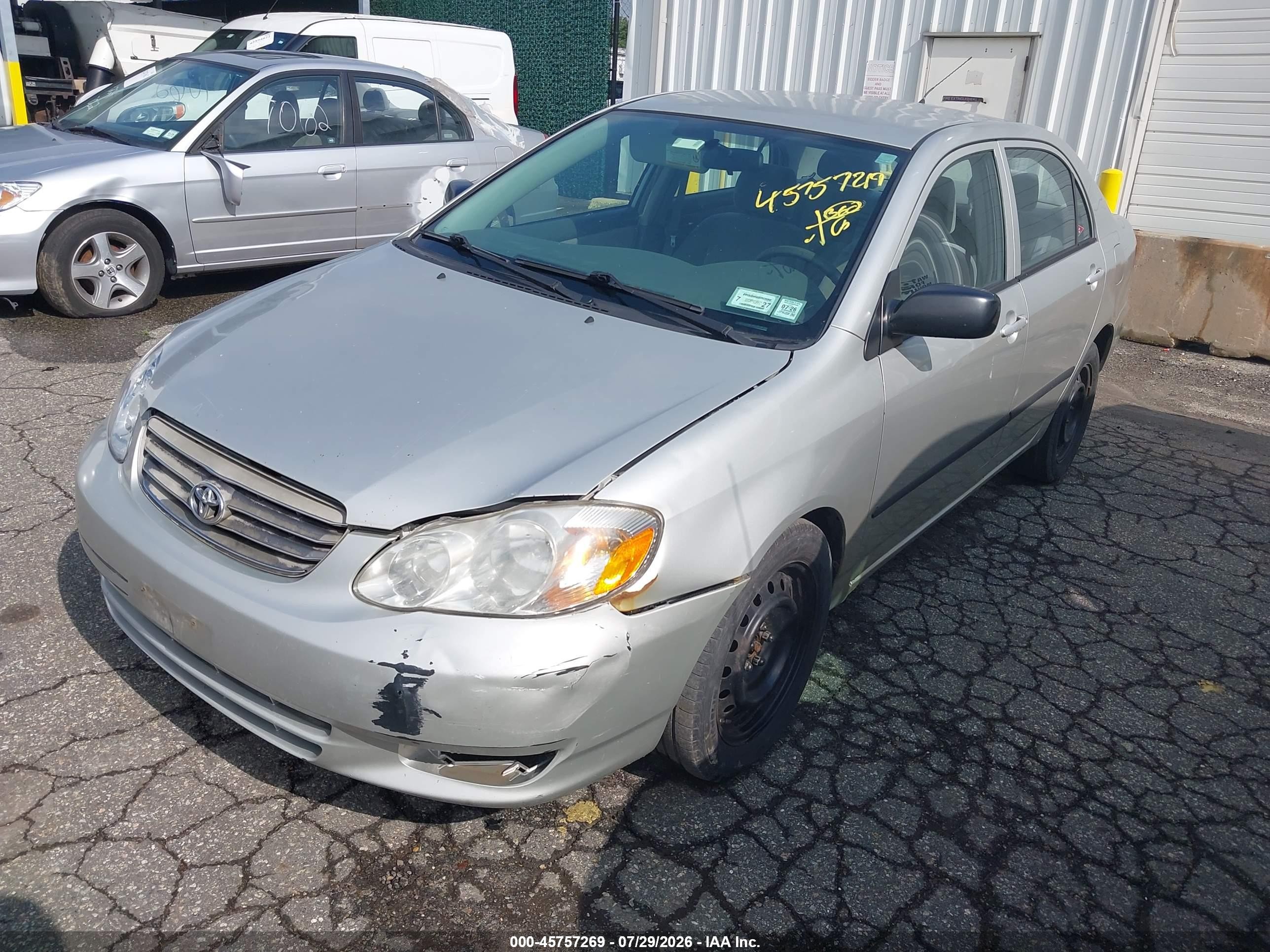 2004 Toyota Corolla Ce Gray vin: 2T1BR32E24C262736