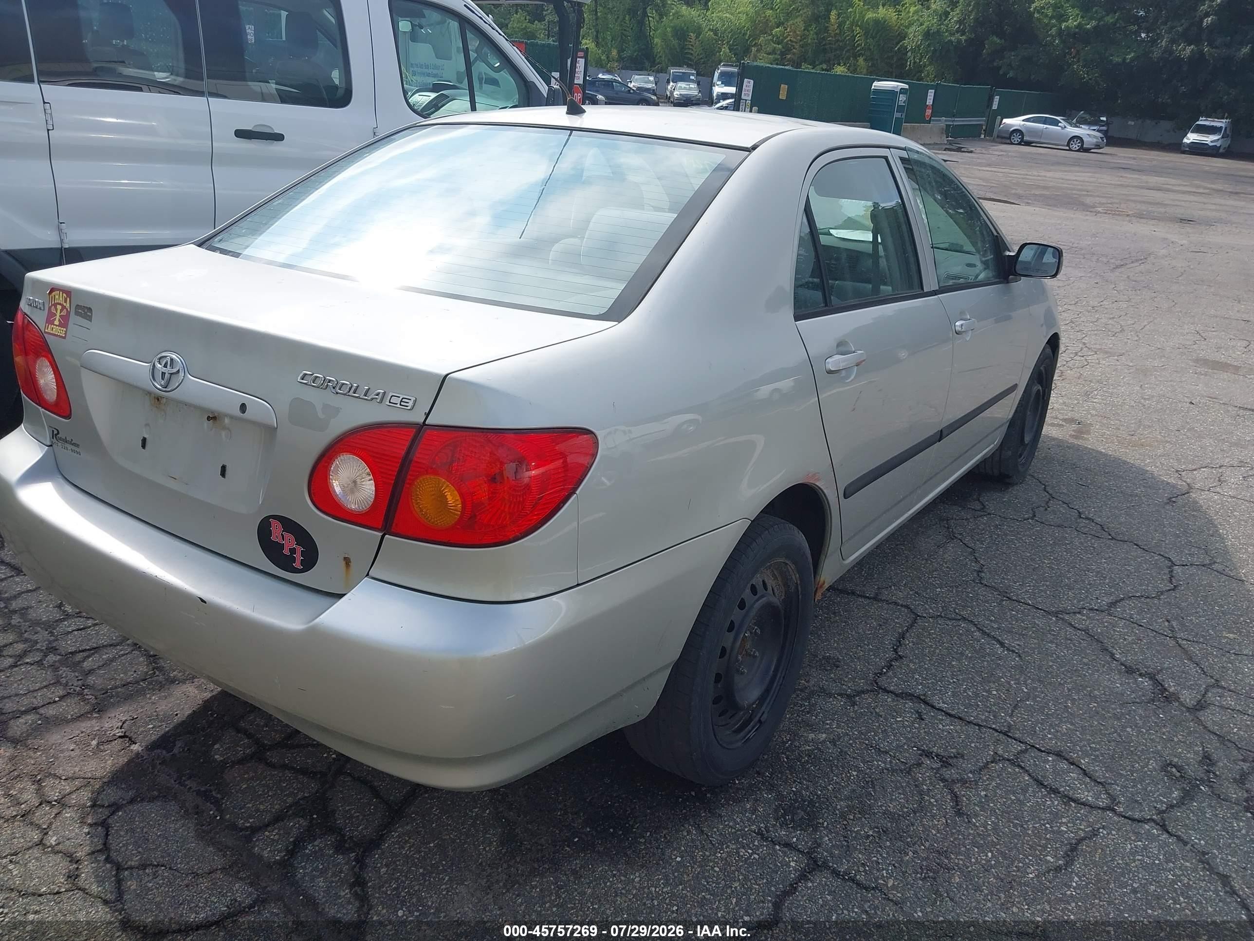 2004 Toyota Corolla Ce Gray vin: 2T1BR32E24C262736