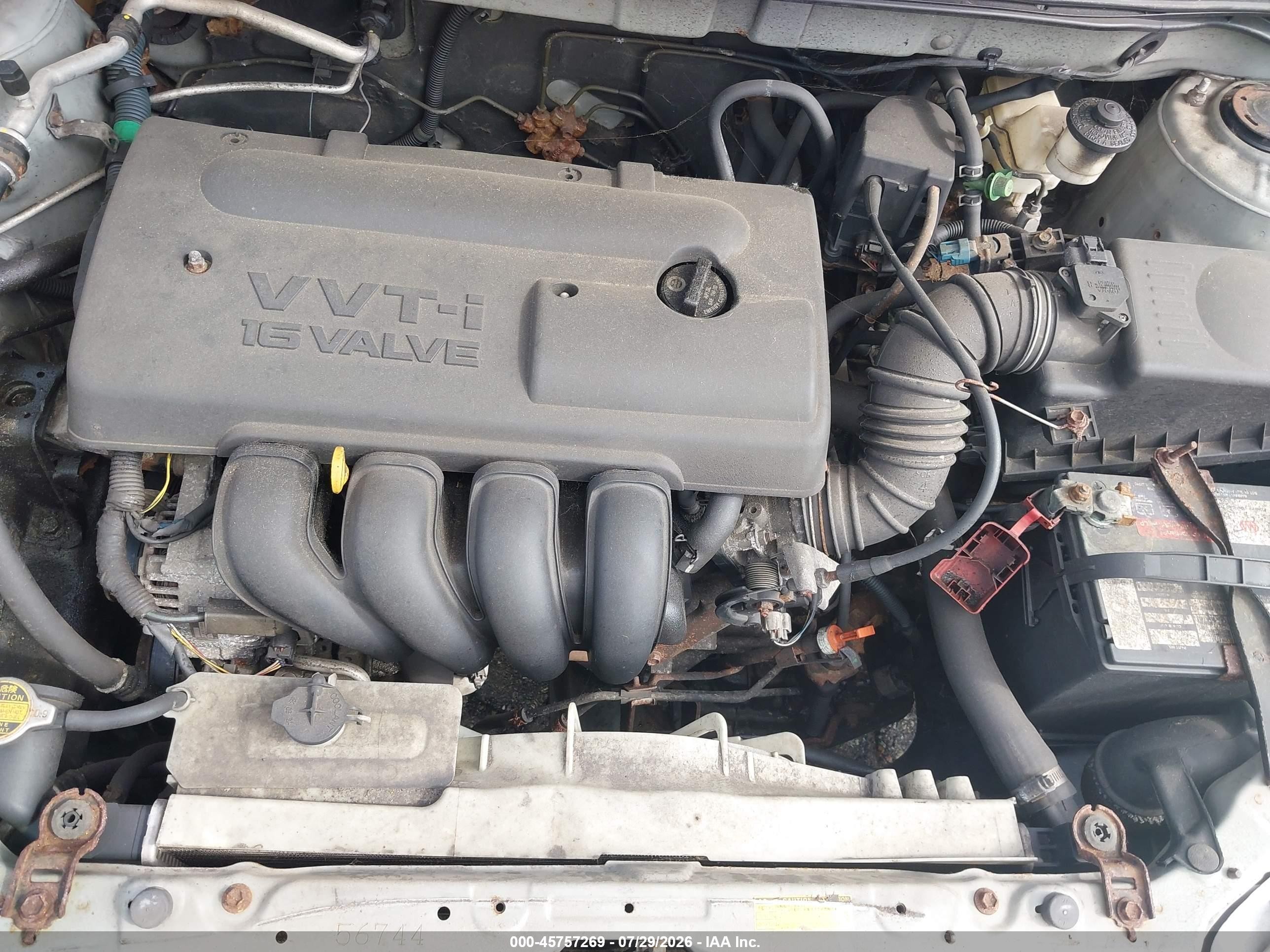 2004 Toyota Corolla Ce Gray vin: 2T1BR32E24C262736