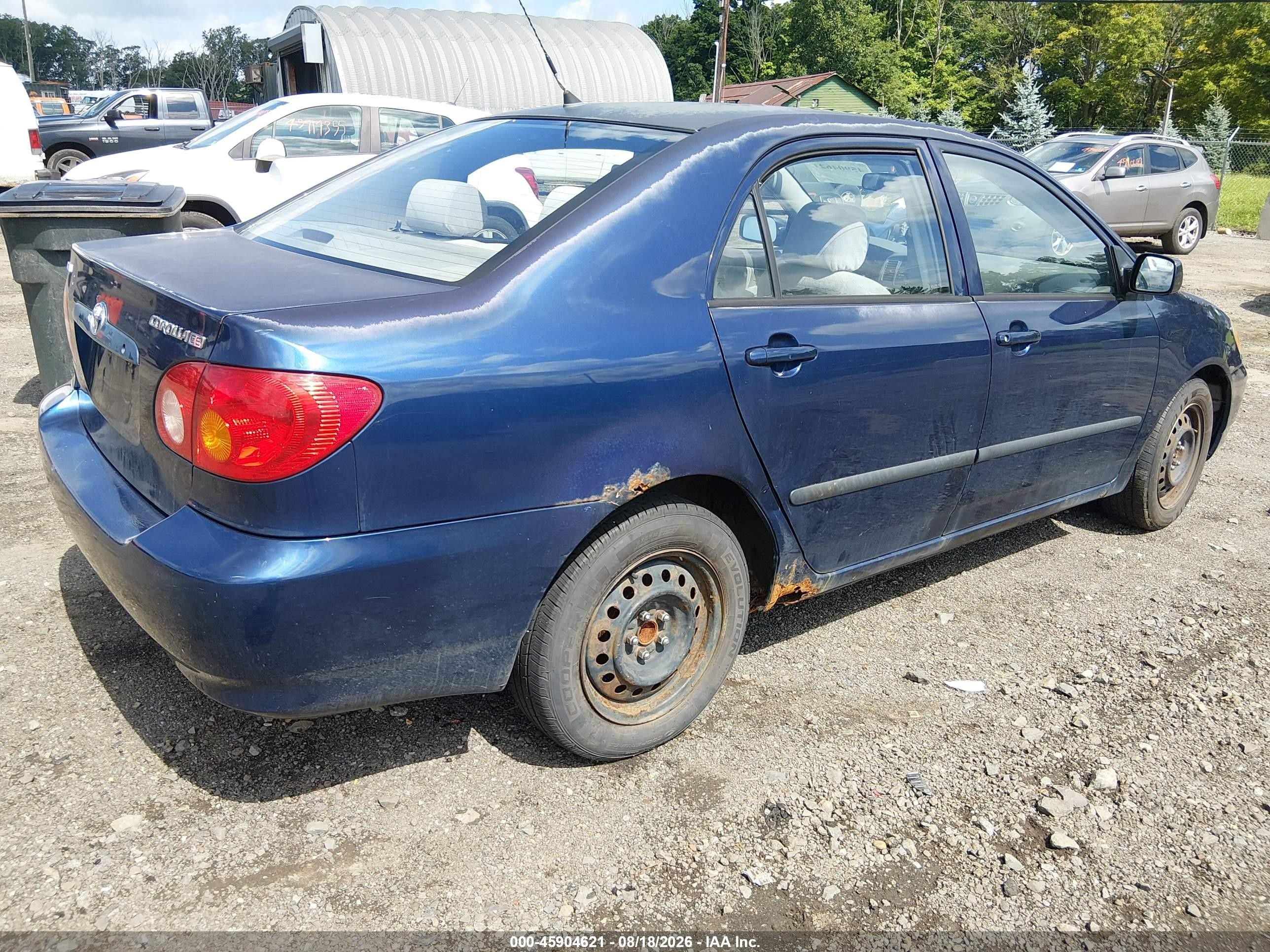 2004 Toyota Corolla Ce Blue vin: 2T1BR32E24C293470