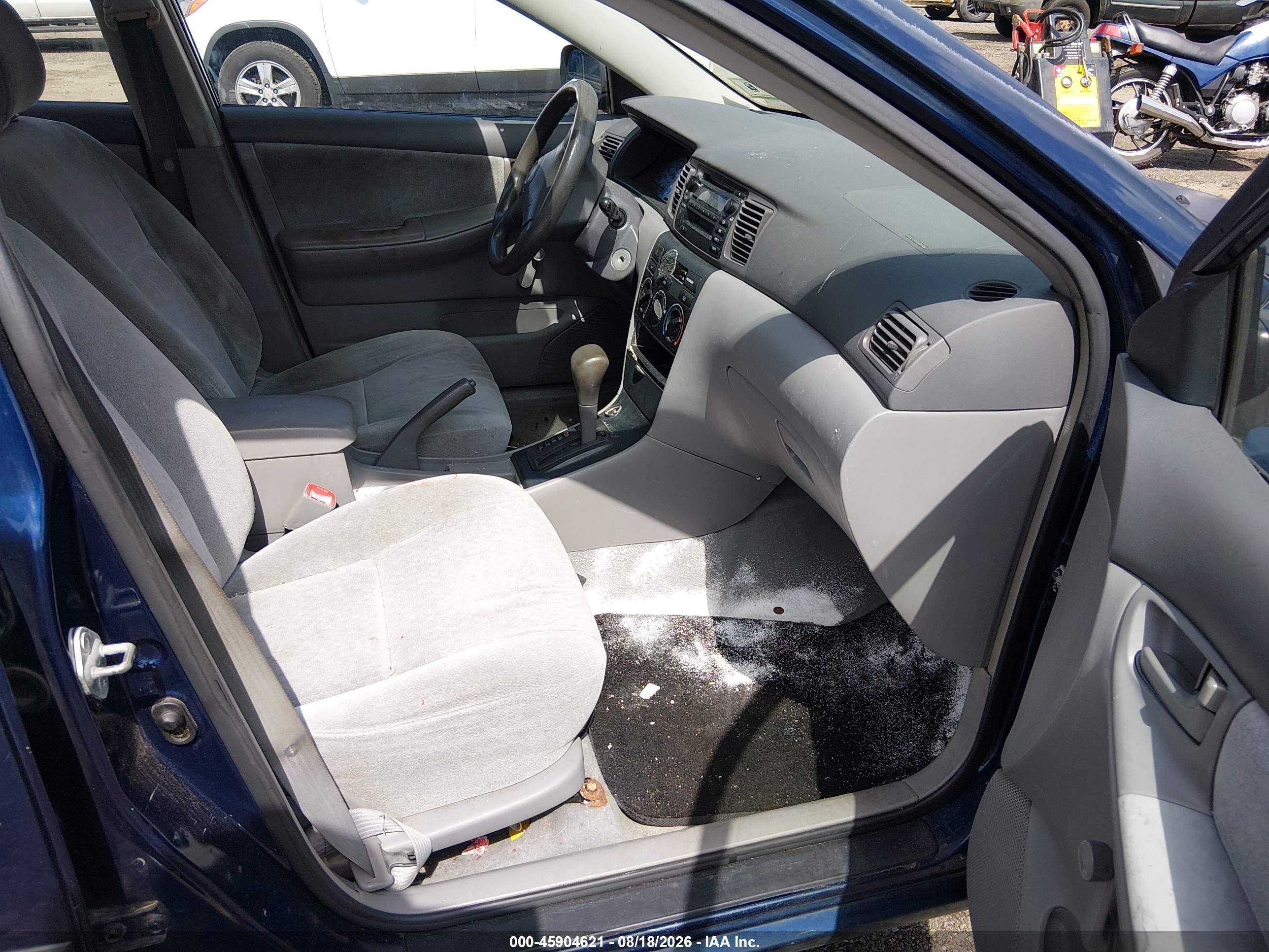 2004 Toyota Corolla Ce Blue vin: 2T1BR32E24C293470