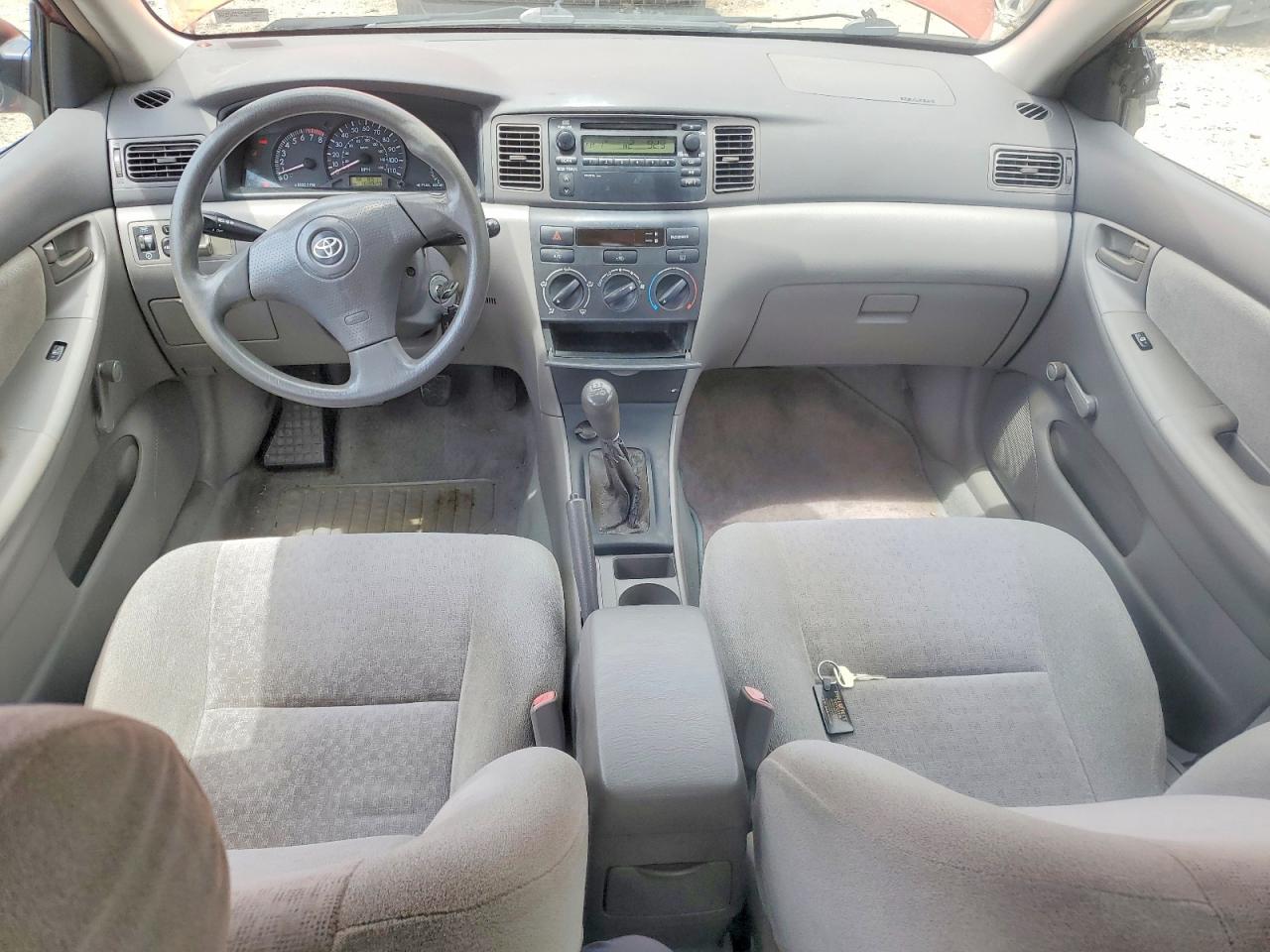 2004 Toyota Corolla Ce Red vin: 2T1BR32E24C303043