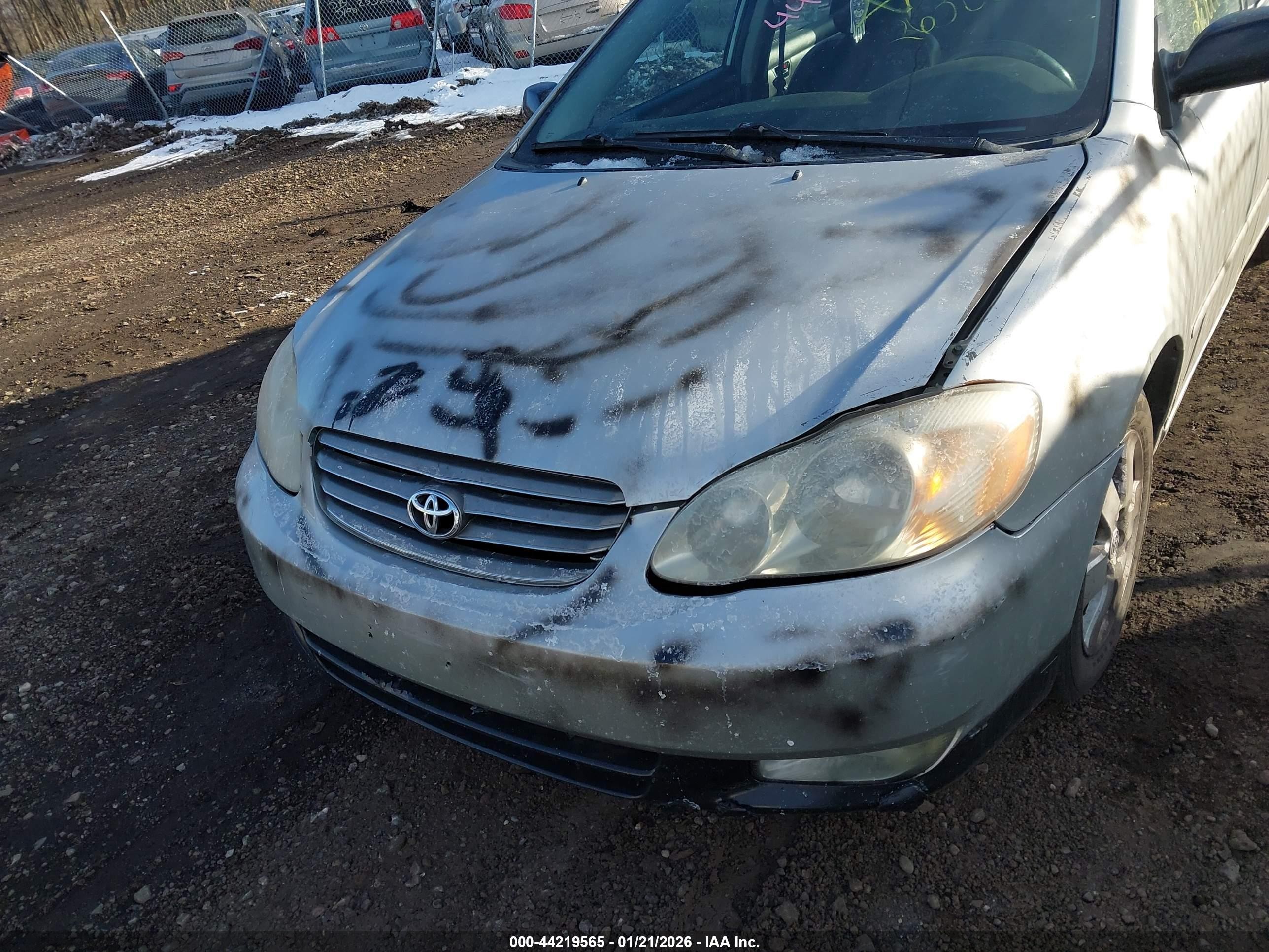 2004 Toyota Corolla S Gray vin: 2T1BR32E24C307979