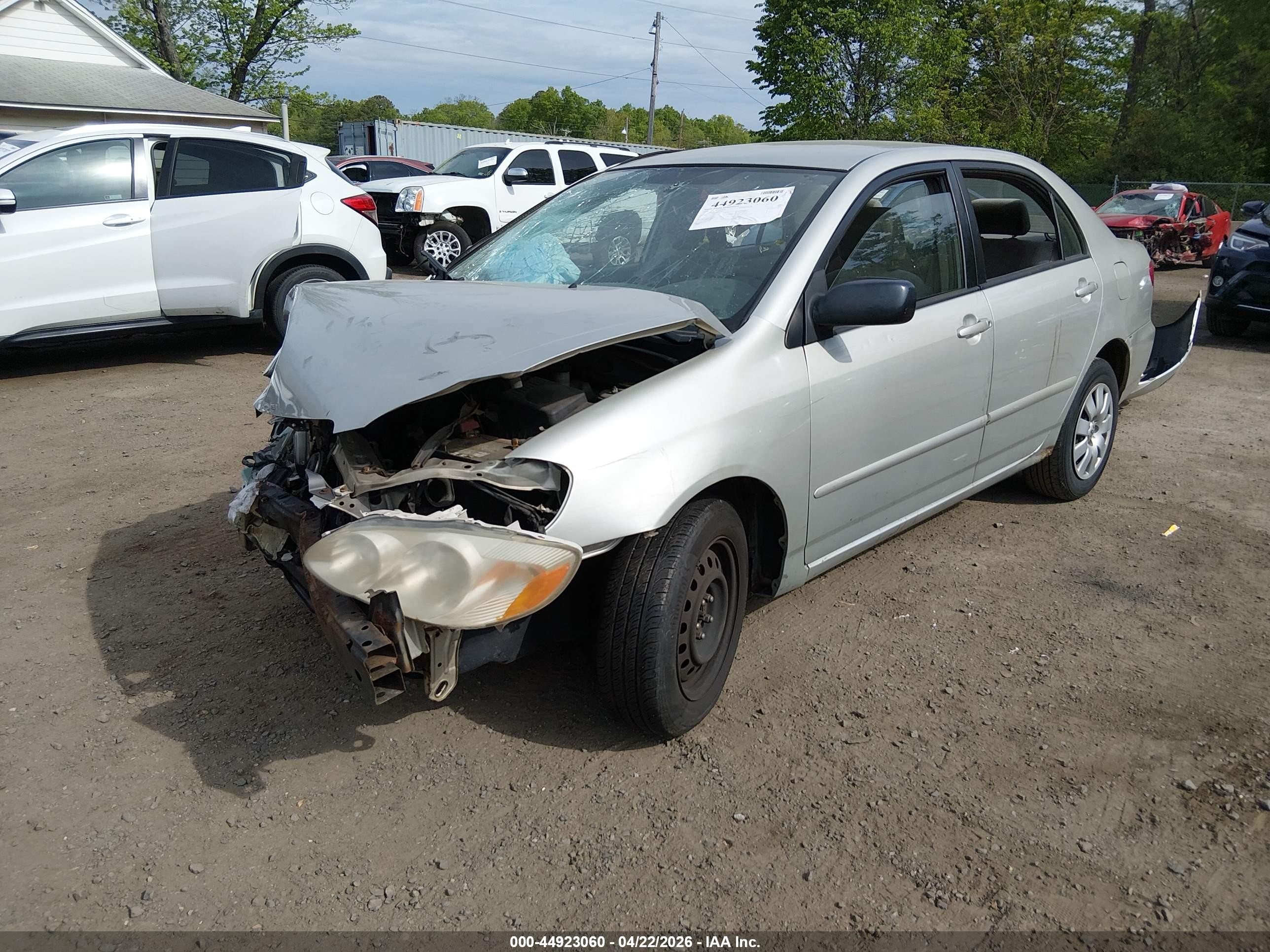 2004 Toyota Corolla Le Silver vin: 2T1BR32E24C309635