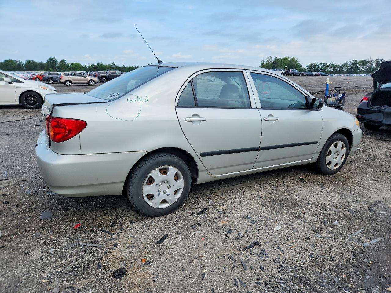 2004 Toyota Corolla Ce Silver vin: 2T1BR32E24C317637