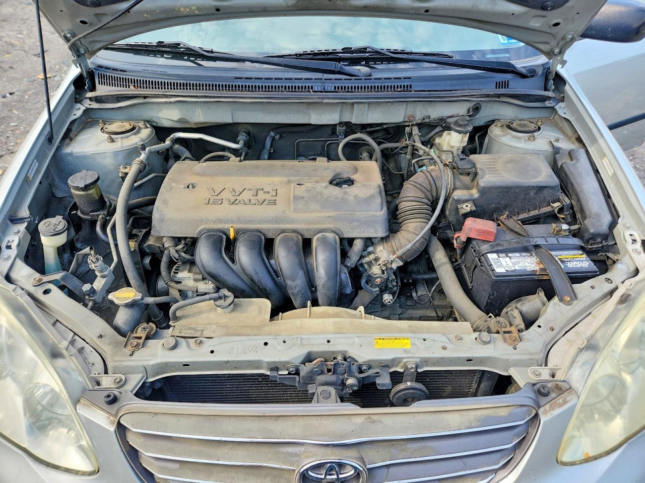 2004 Toyota Corolla Ce Silver vin: 2T1BR32E24C317637