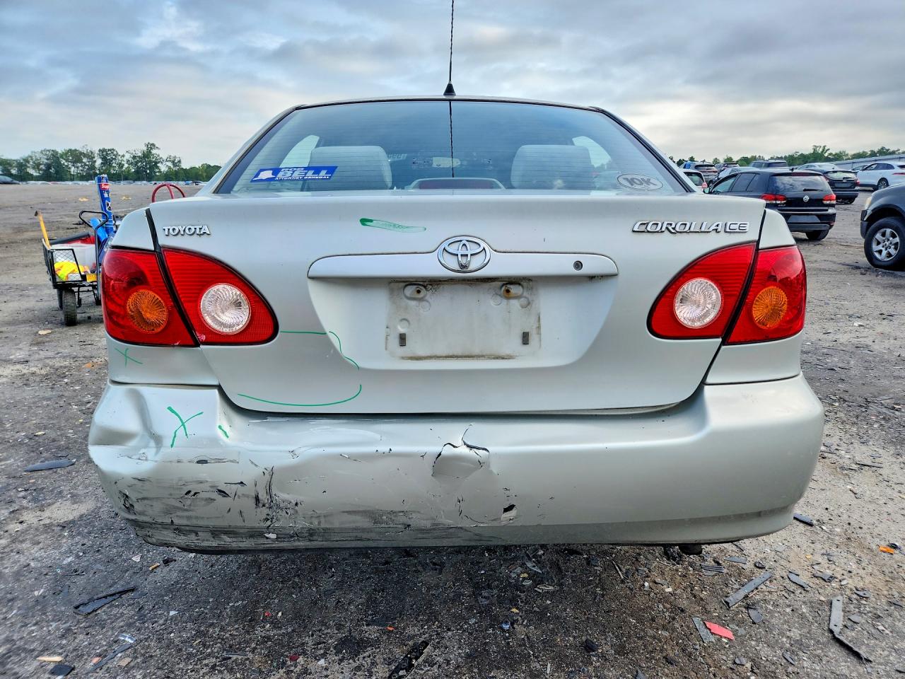 2004 Toyota Corolla Ce Silver vin: 2T1BR32E24C317637