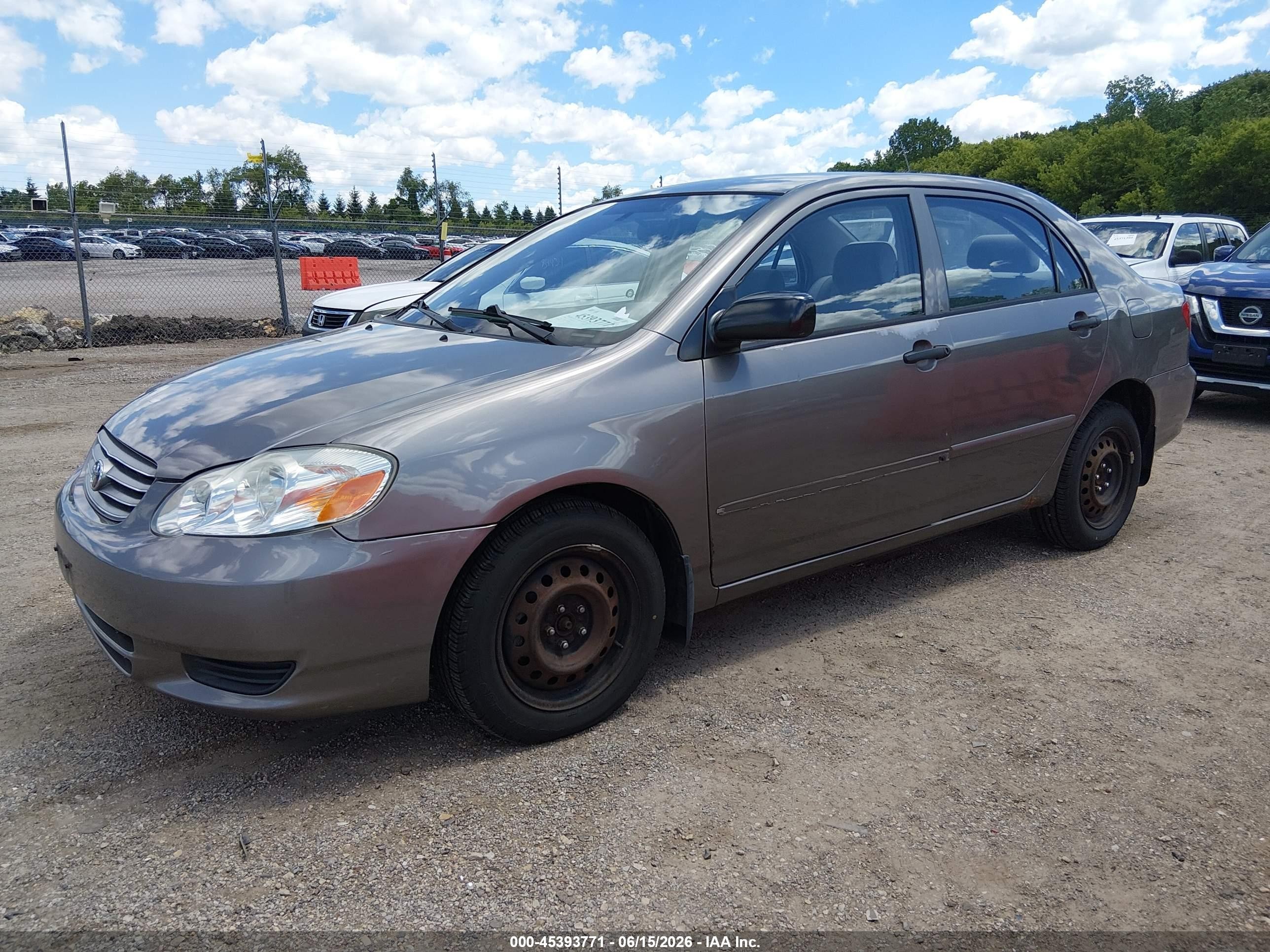 2004 Toyota Corolla Ce/le/sport Silver vin: 2T1BR32E24C829883