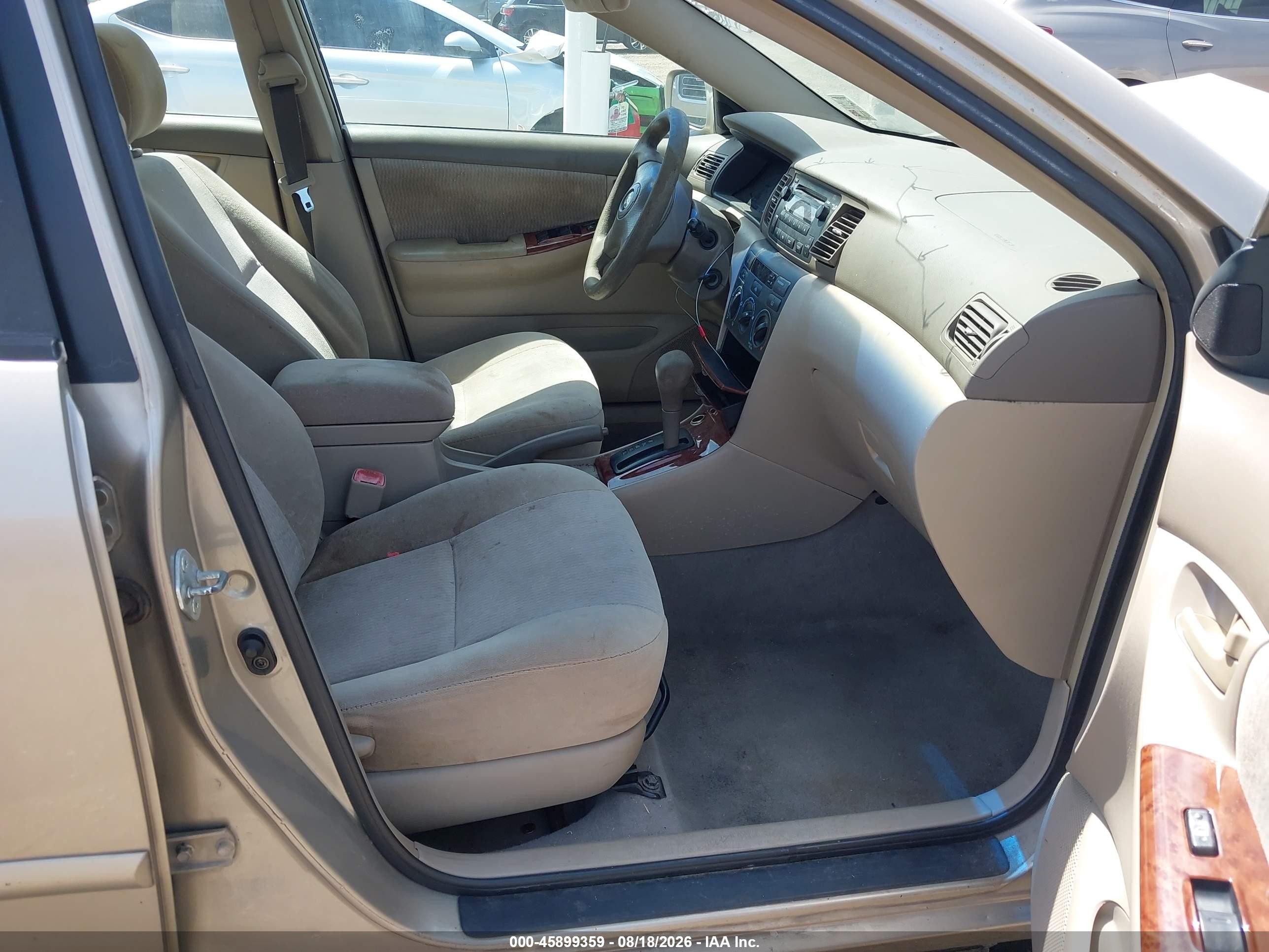 2005 Toyota Corolla Le Beige vin: 2T1BR32E25C407484