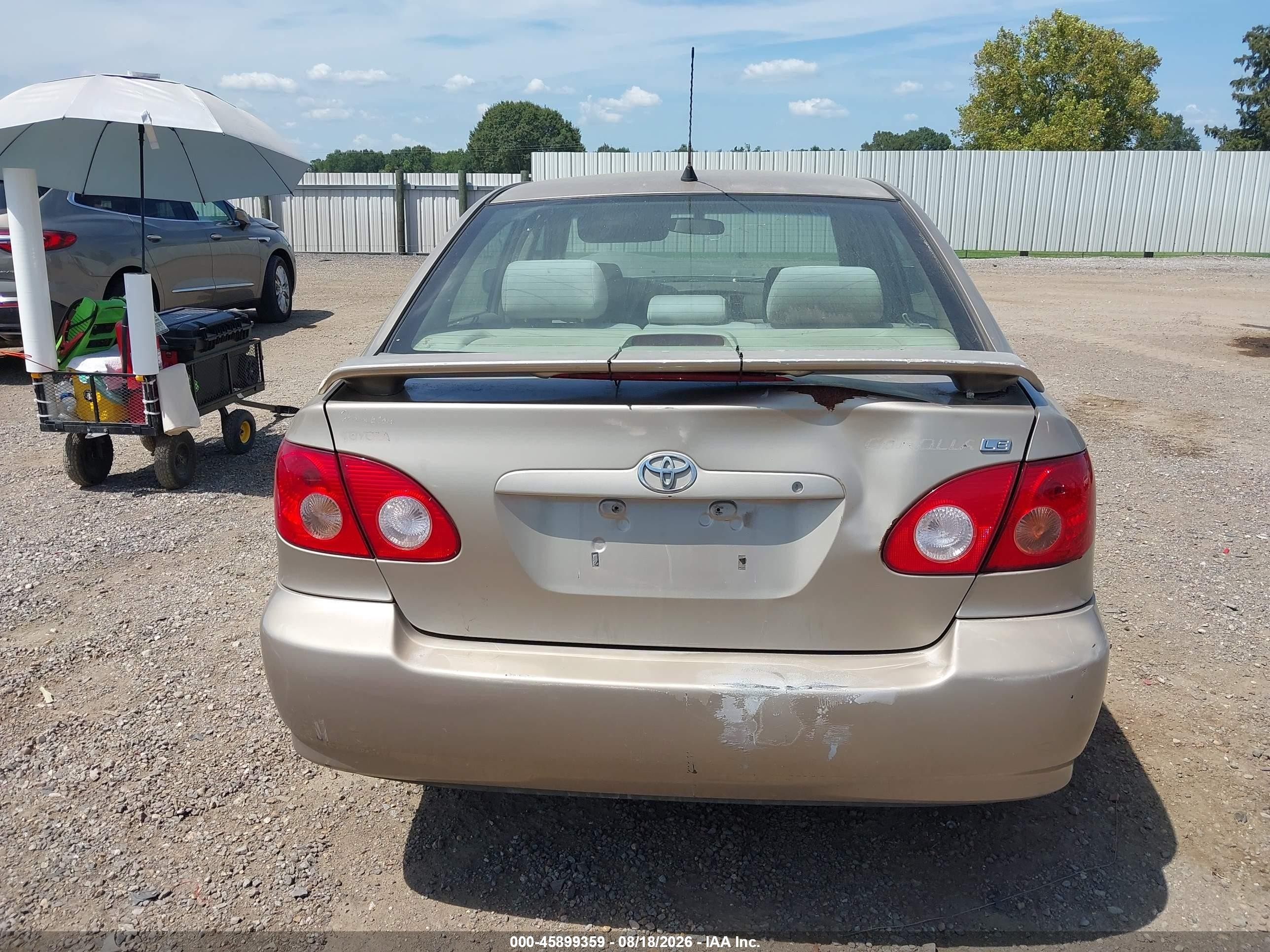 2005 Toyota Corolla Le Beige vin: 2T1BR32E25C407484