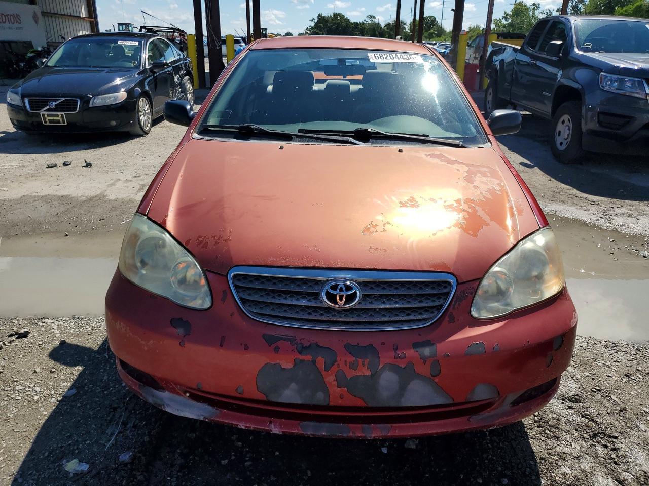 2005 Toyota Corolla Ce Red vin: 2T1BR32E25C424530