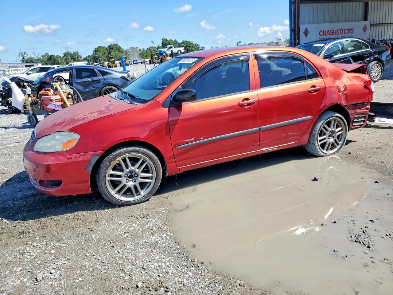 2005 Toyota Corolla Ce Красный vin: 2T1BR32E25C424530