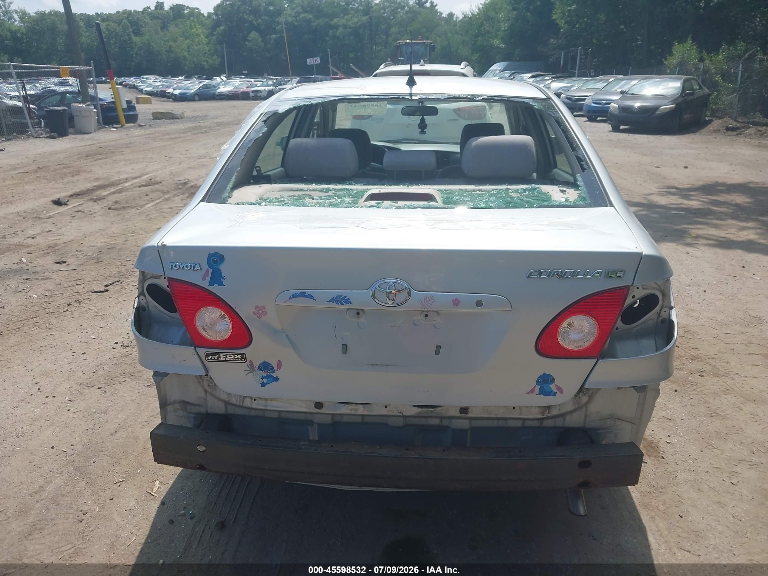2005 Toyota Corolla Le Silver vin: 2T1BR32E25C448603