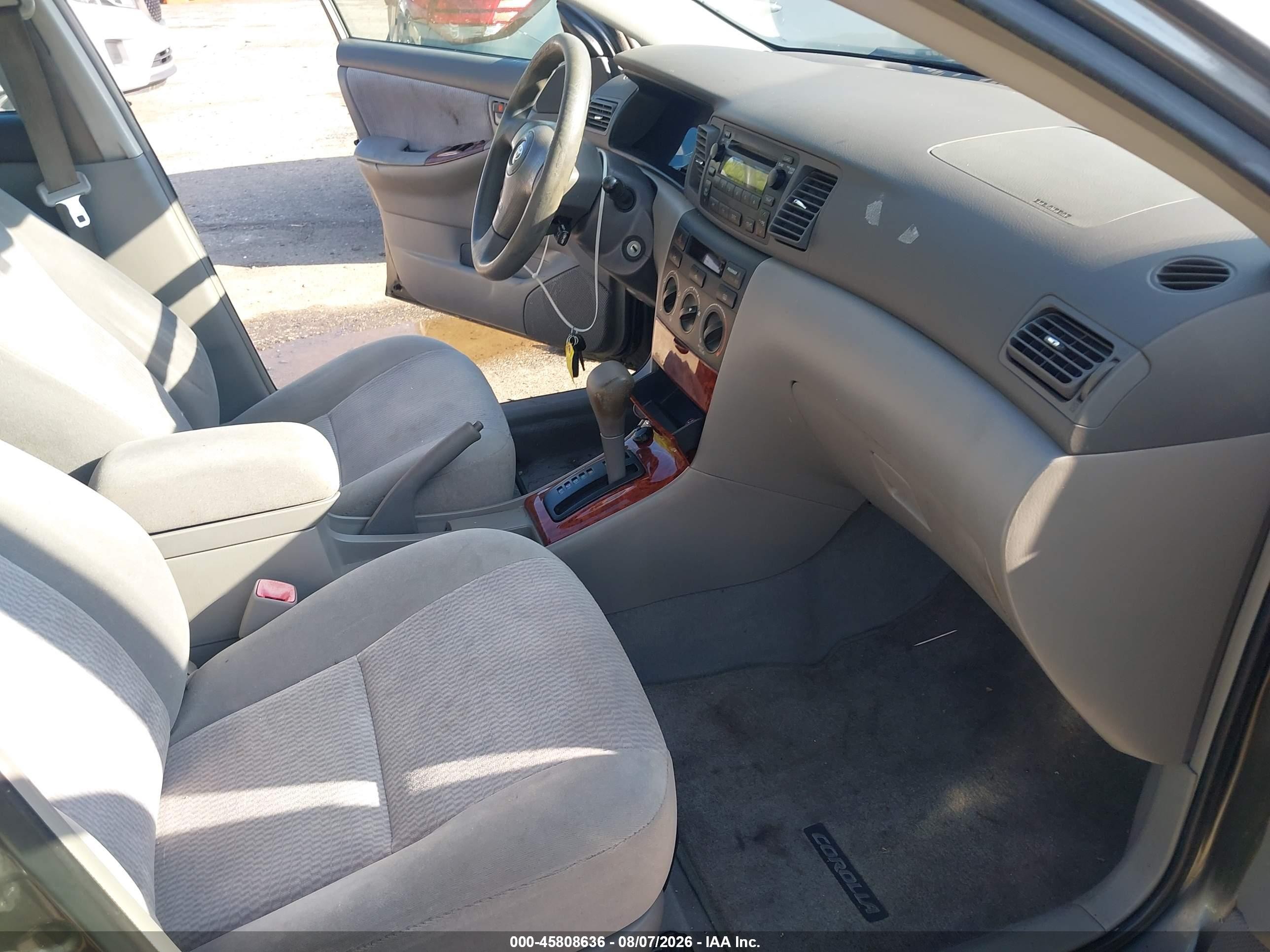 2005 Toyota Corolla Le Gray vin: 2T1BR32E25C454109