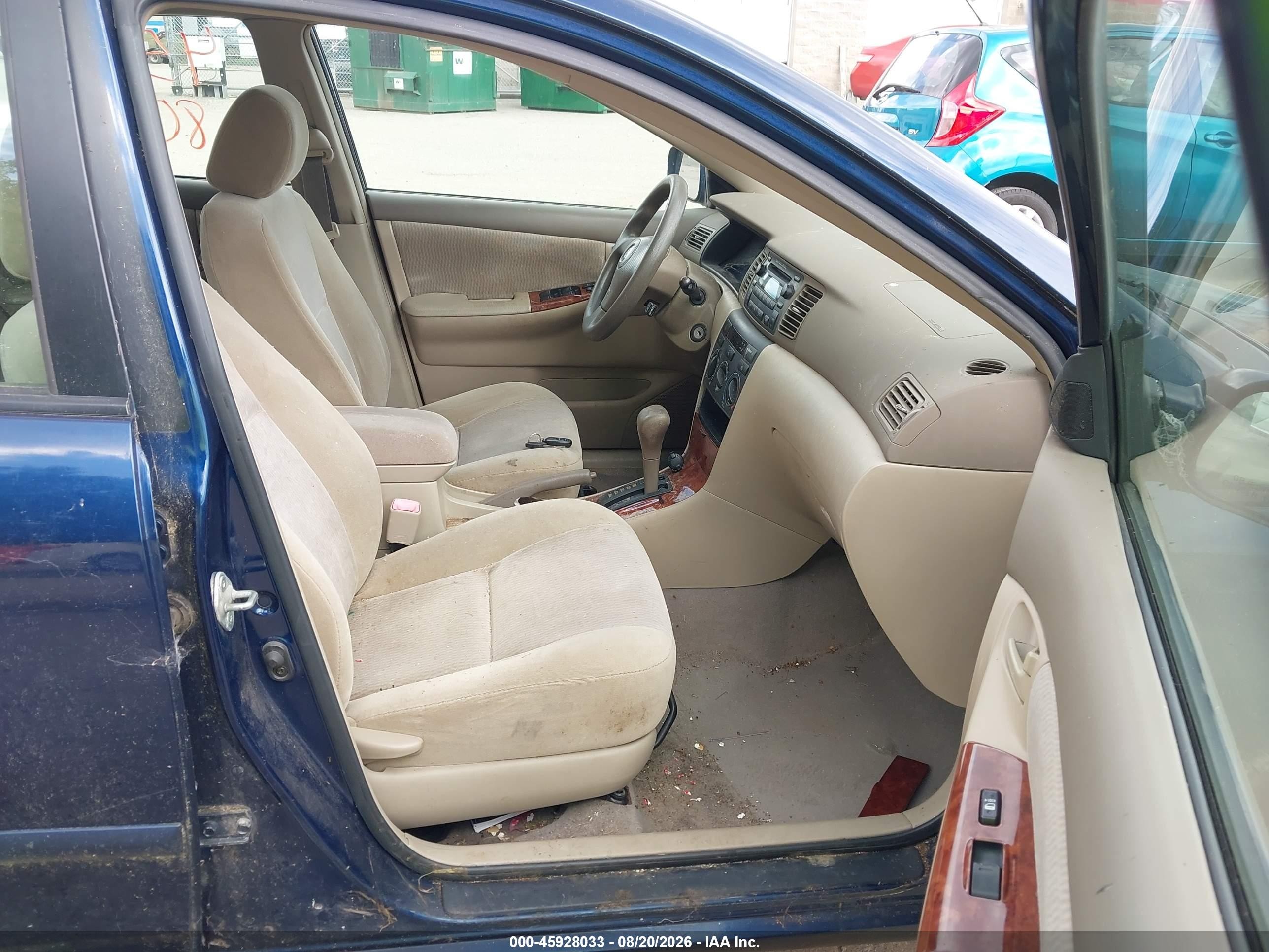 2005 Toyota Corolla Le Blue vin: 2T1BR32E25C500733