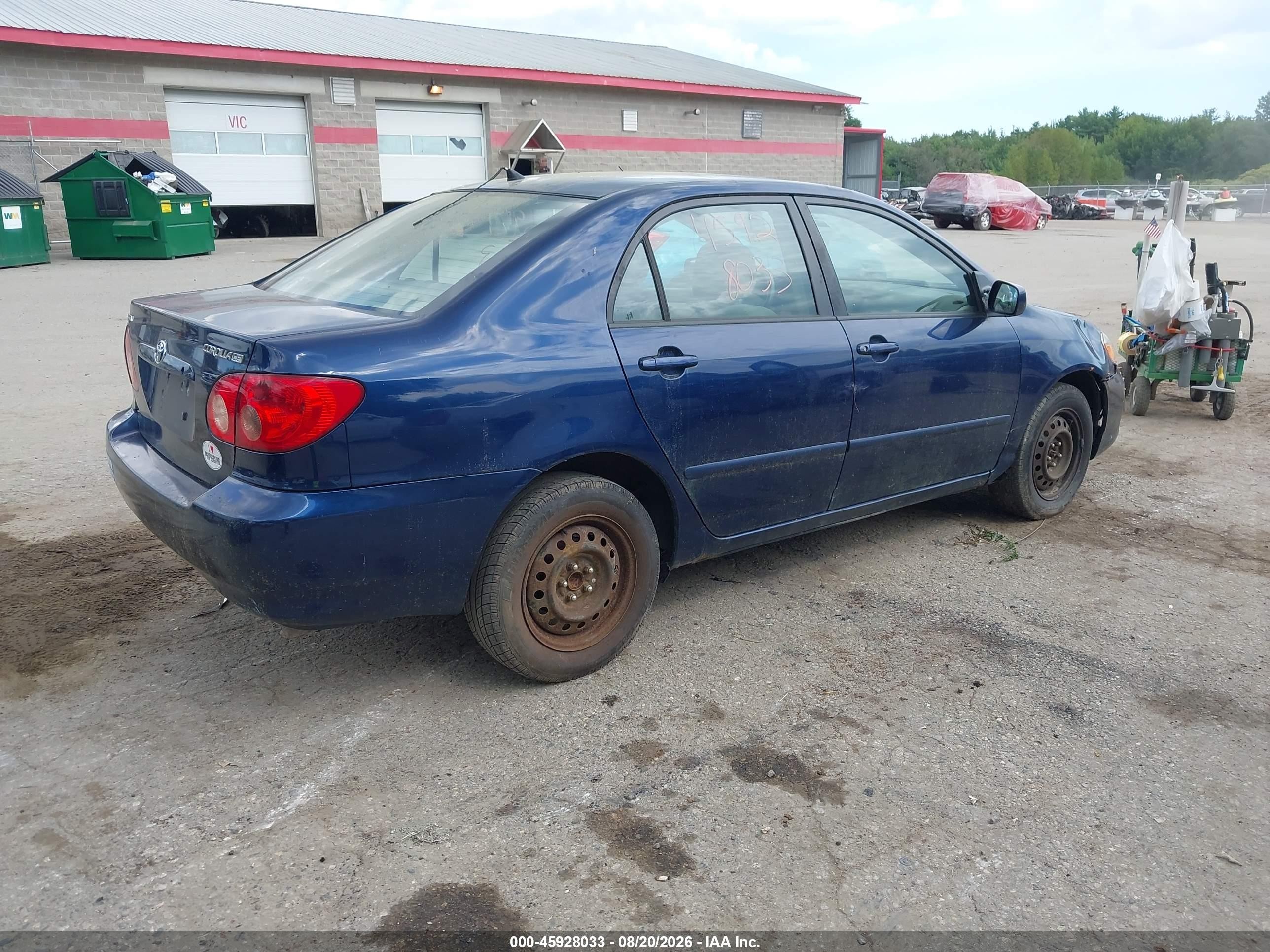 2005 Toyota Corolla Le Blue vin: 2T1BR32E25C500733