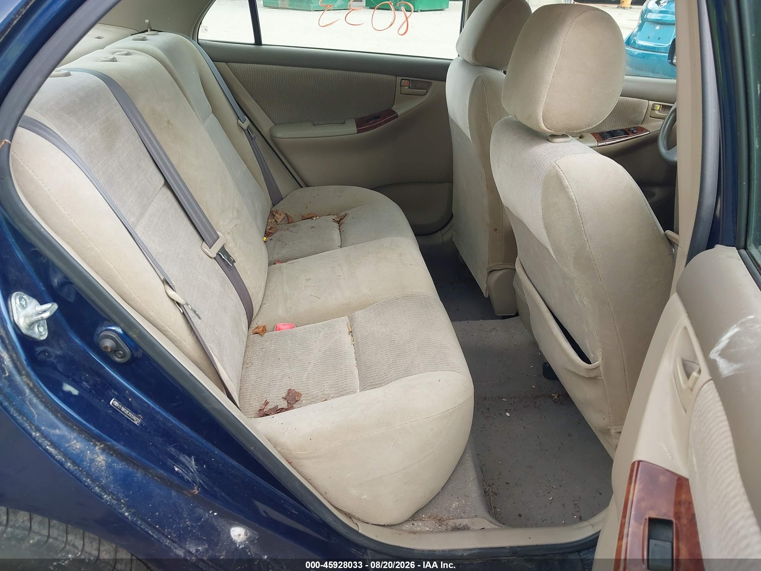2005 Toyota Corolla Le Blue vin: 2T1BR32E25C500733