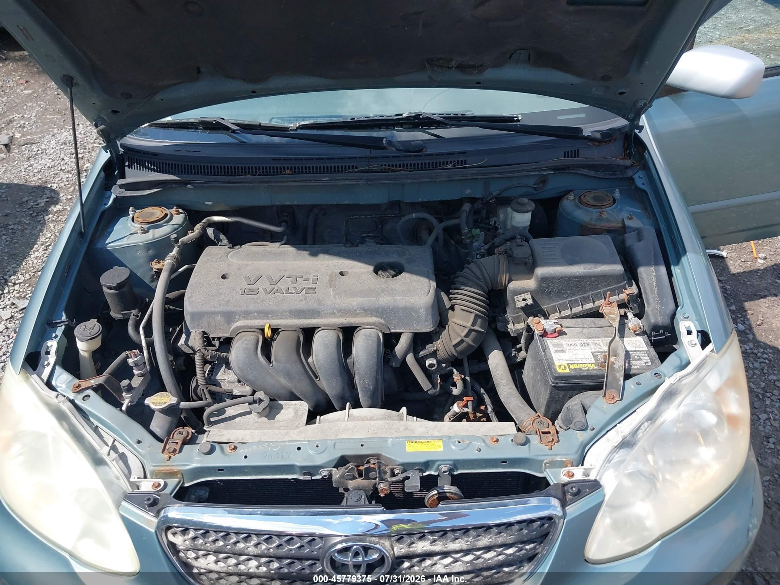 2005 Toyota Corolla Le Green vin: 2T1BR32E25C553822