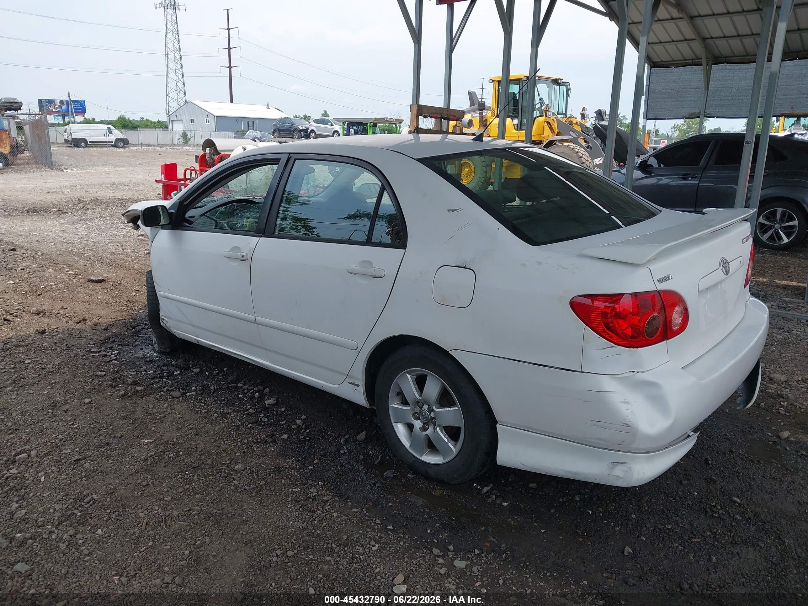2006 Toyota Corolla S White vin: 2T1BR32E26C561081