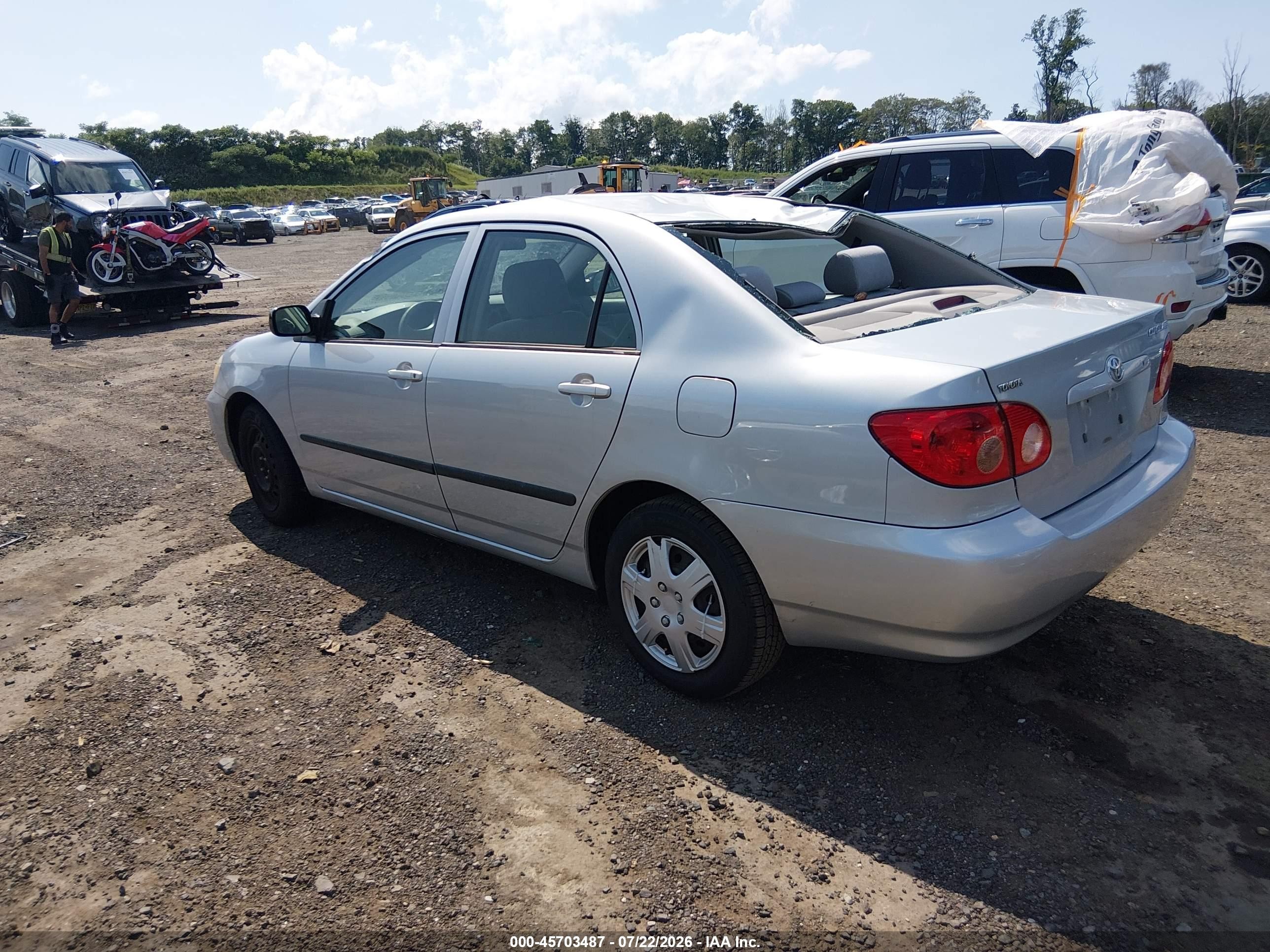2006 Toyota Corolla Ce Silver vin: 2T1BR32E26C583985