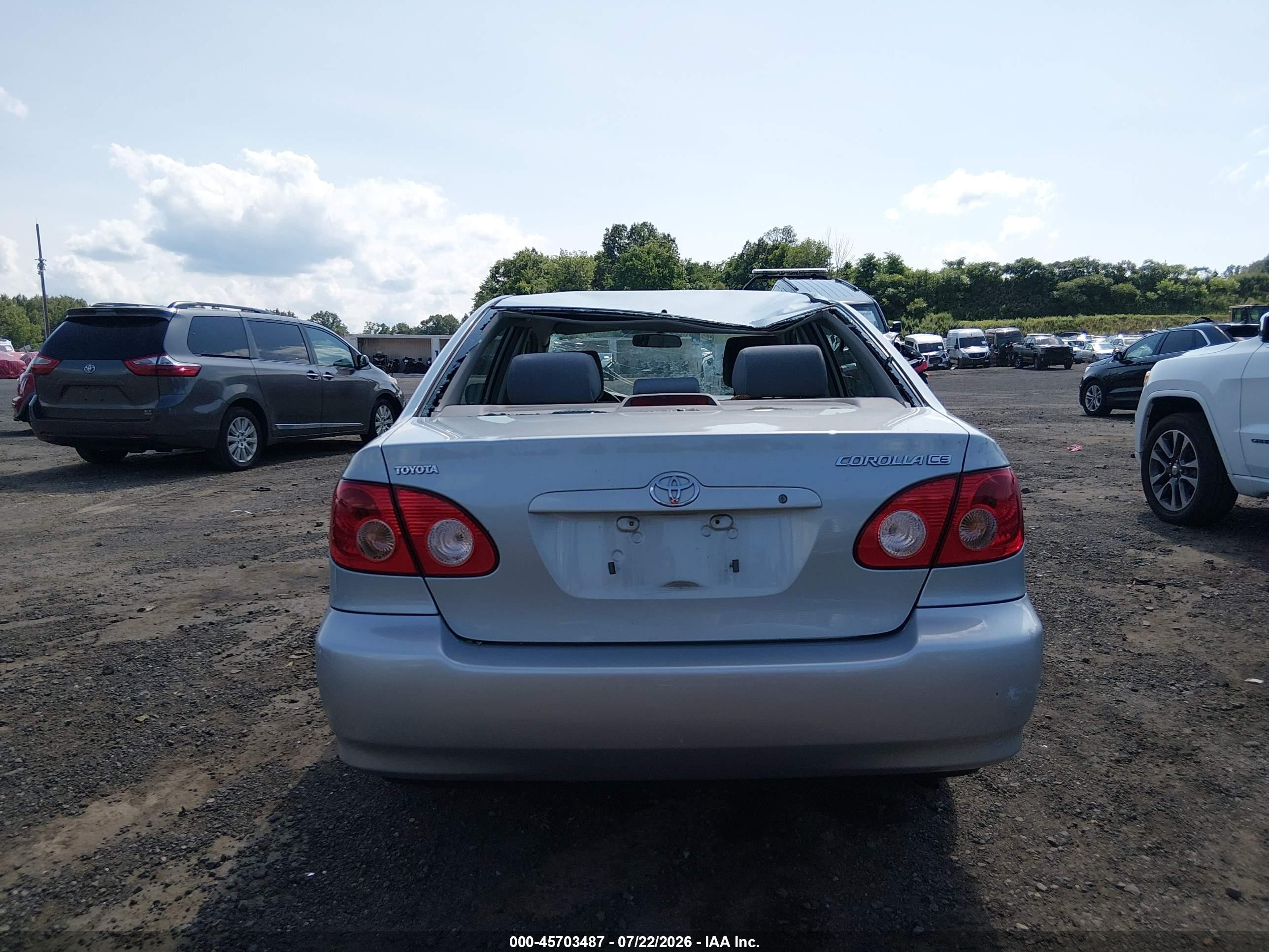 2006 Toyota Corolla Ce Silver vin: 2T1BR32E26C583985