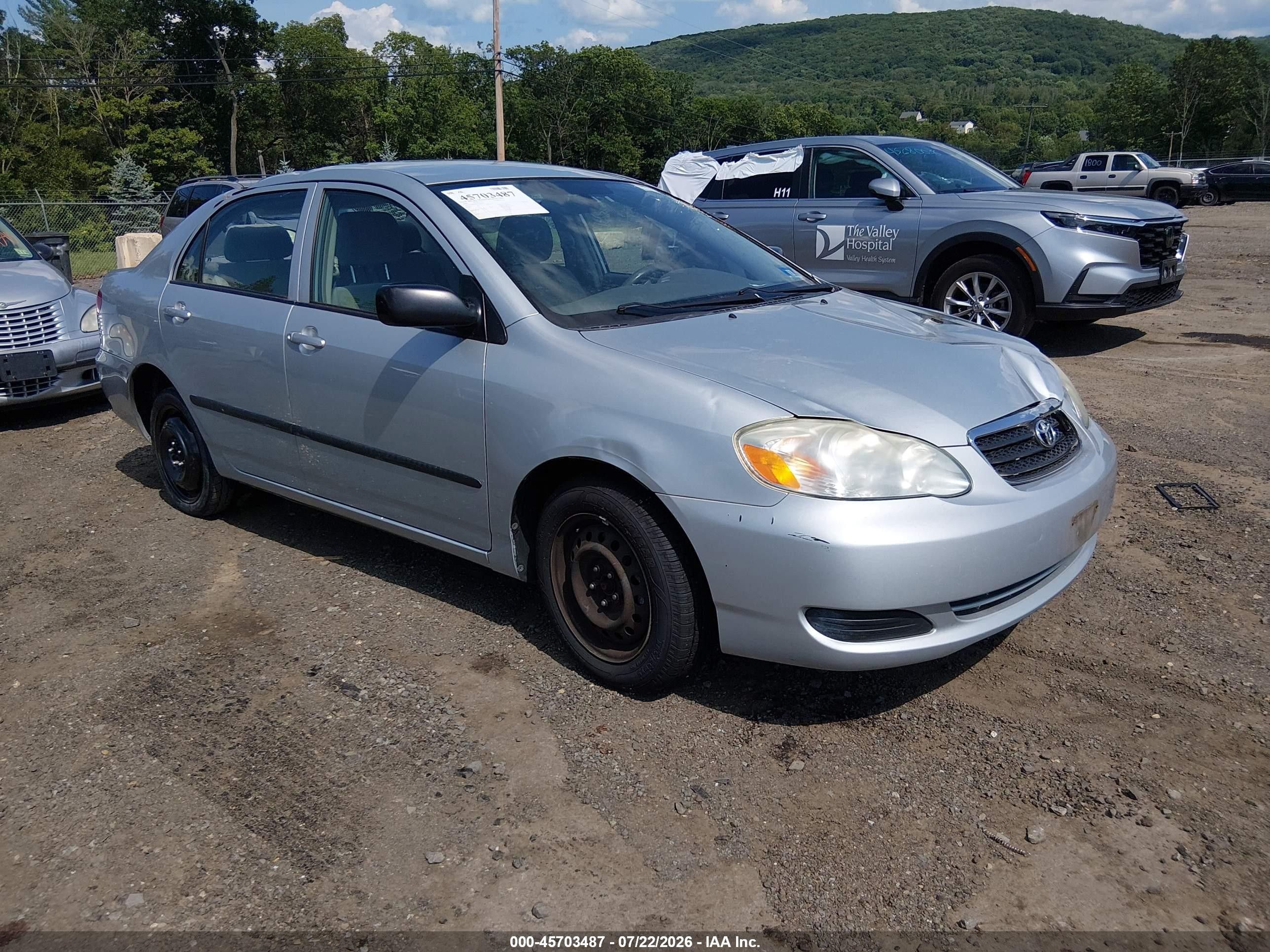 2006 Toyota Corolla Ce Silver vin: 2T1BR32E26C583985