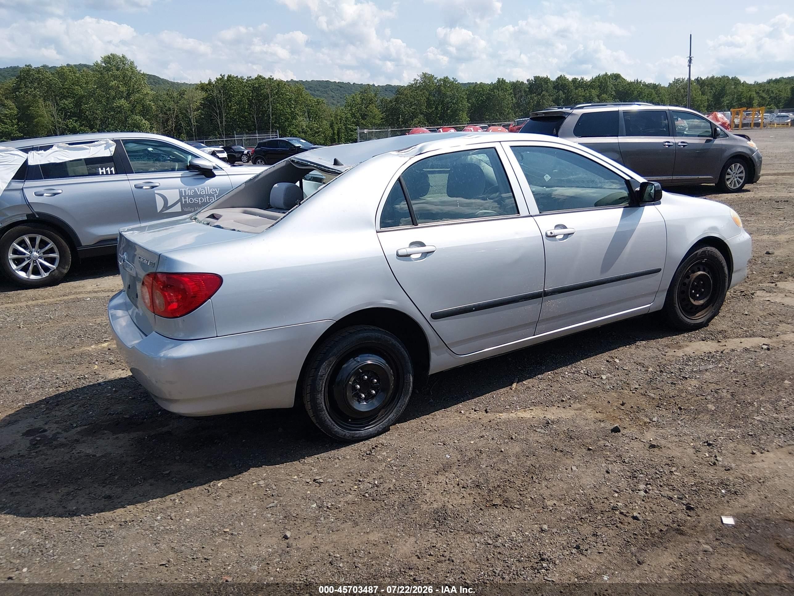2006 Toyota Corolla Ce Silver vin: 2T1BR32E26C583985