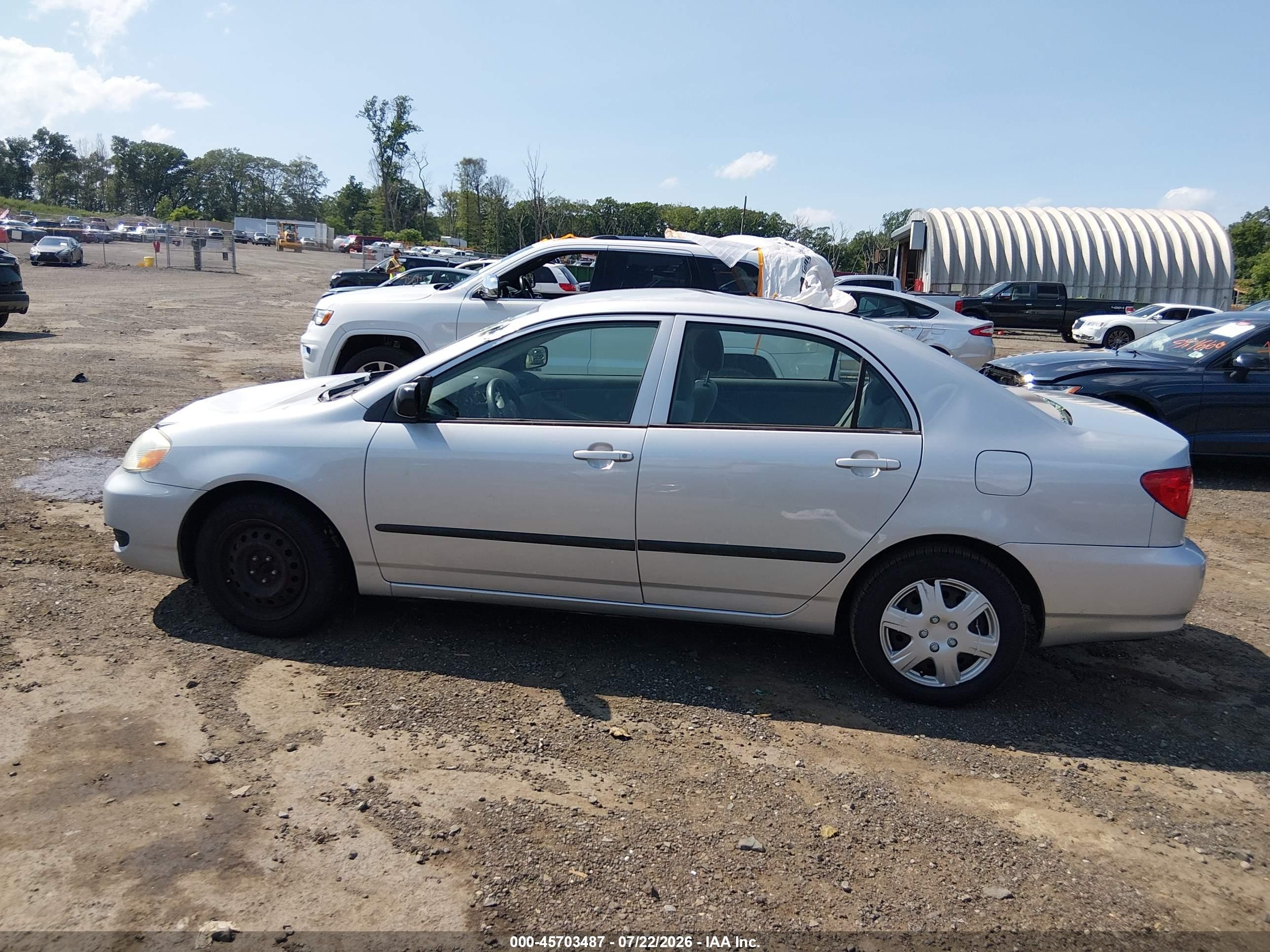 2006 Toyota Corolla Ce Silver vin: 2T1BR32E26C583985