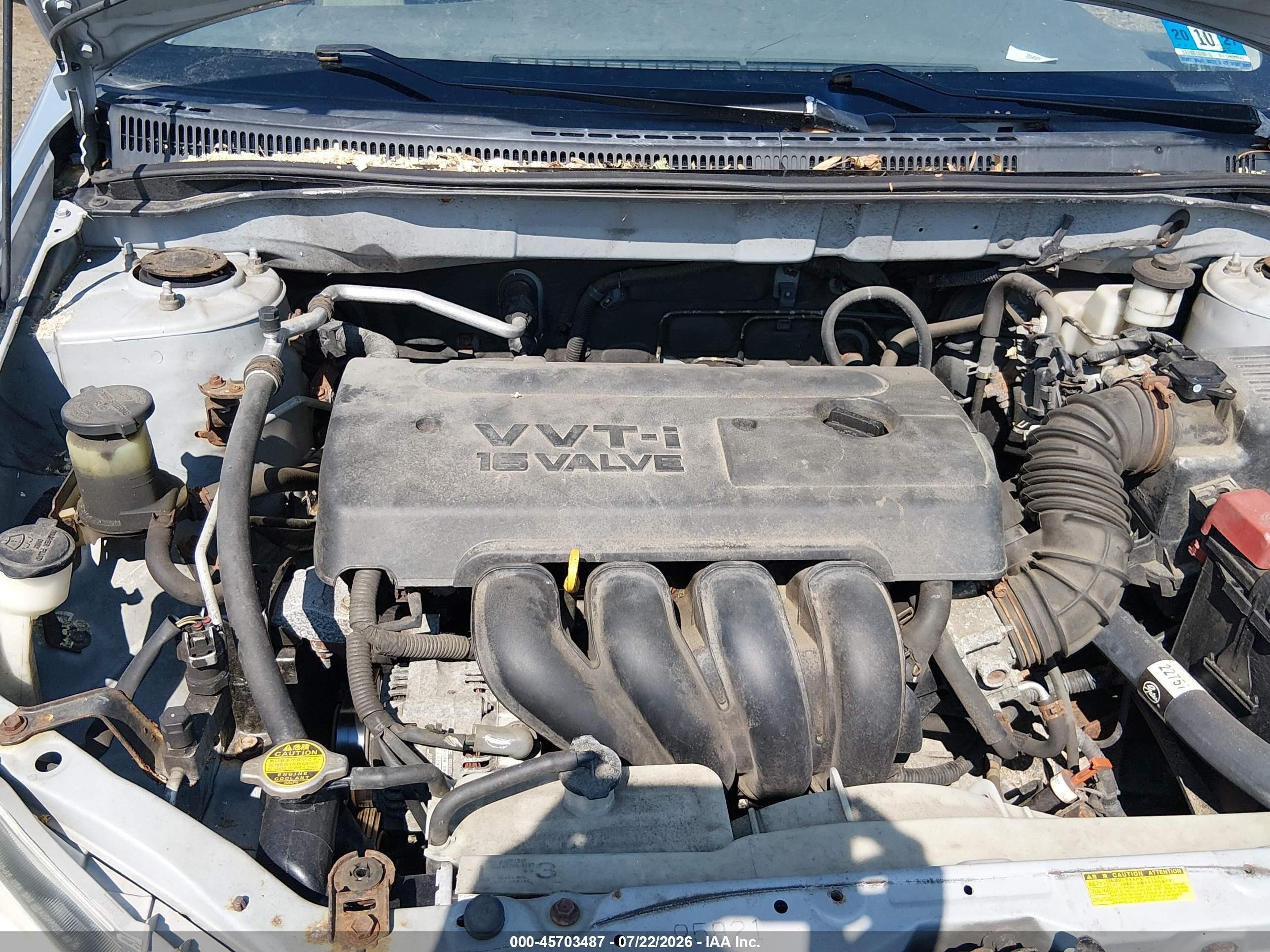 2006 Toyota Corolla Ce Silver vin: 2T1BR32E26C583985