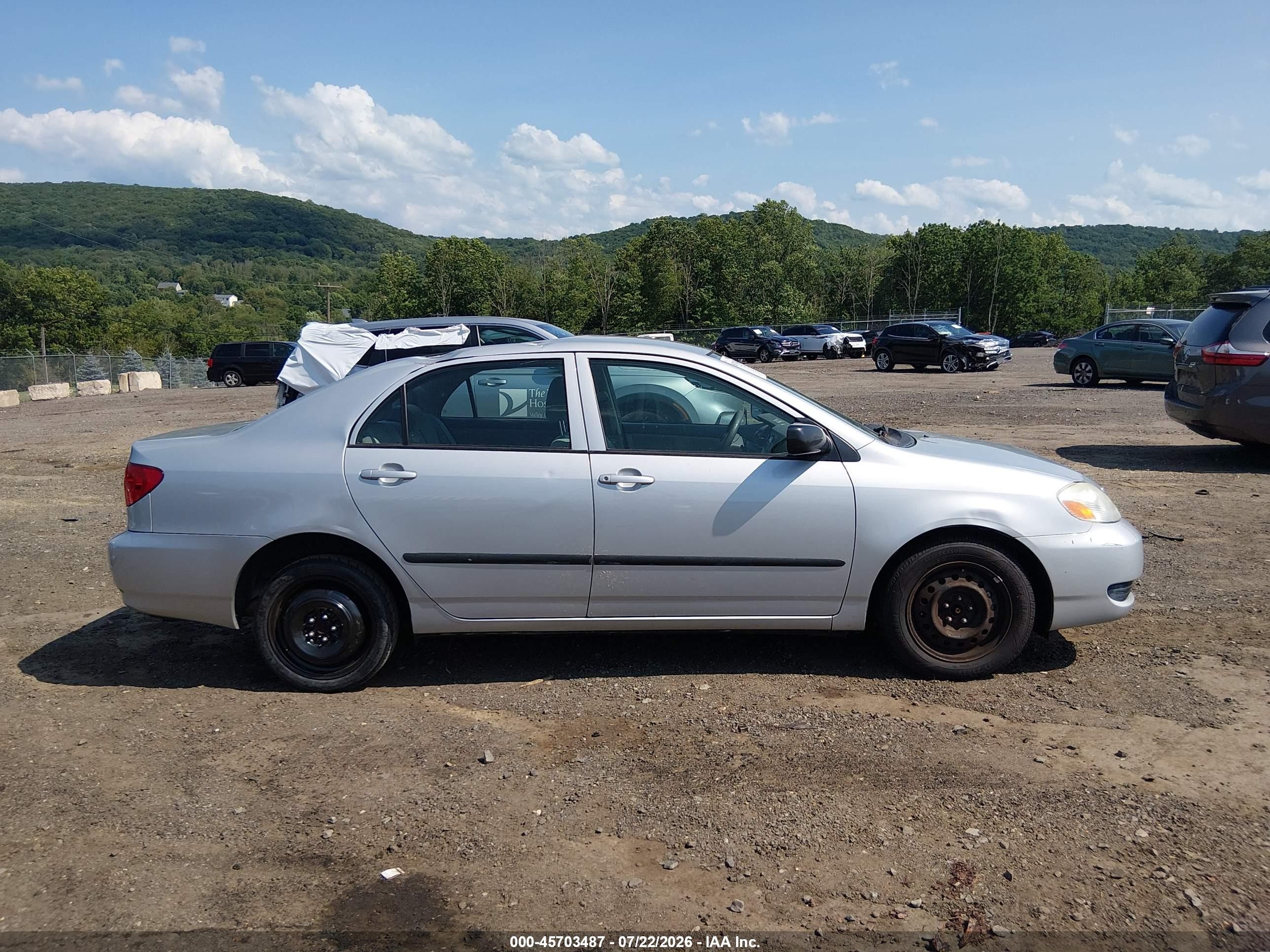 2006 Toyota Corolla Ce Silver vin: 2T1BR32E26C583985